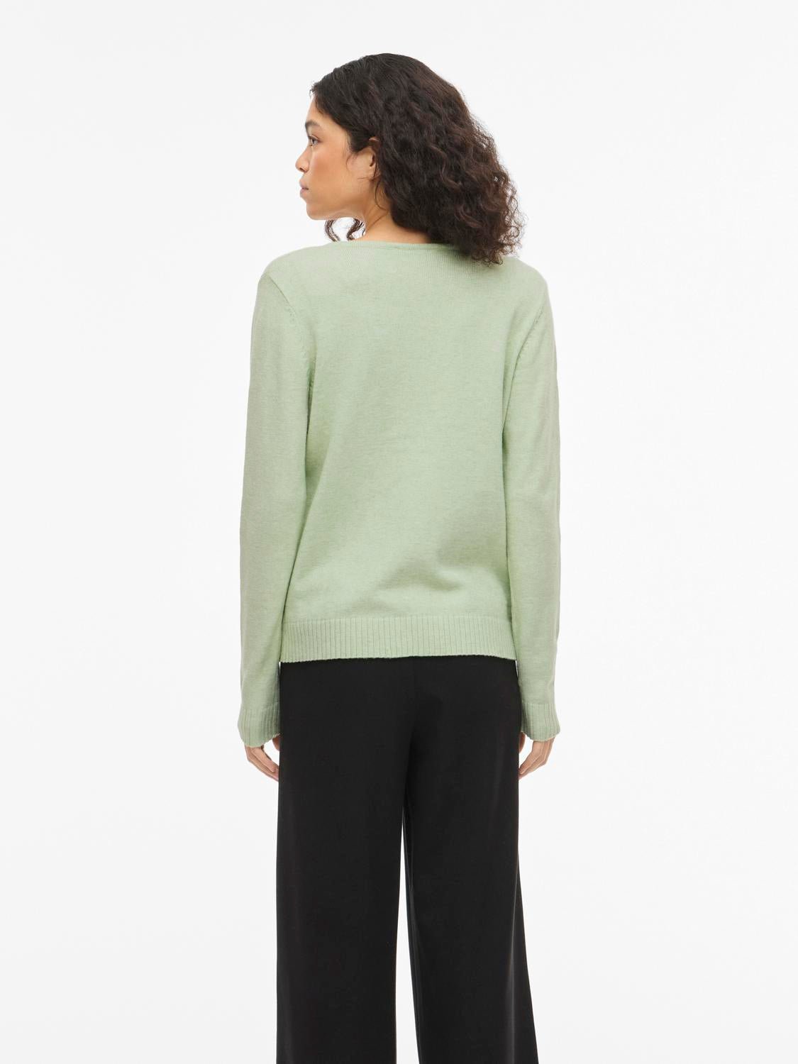 VIRIL Pullover - Smoke Green - VERO MODA & VILA Bergvik