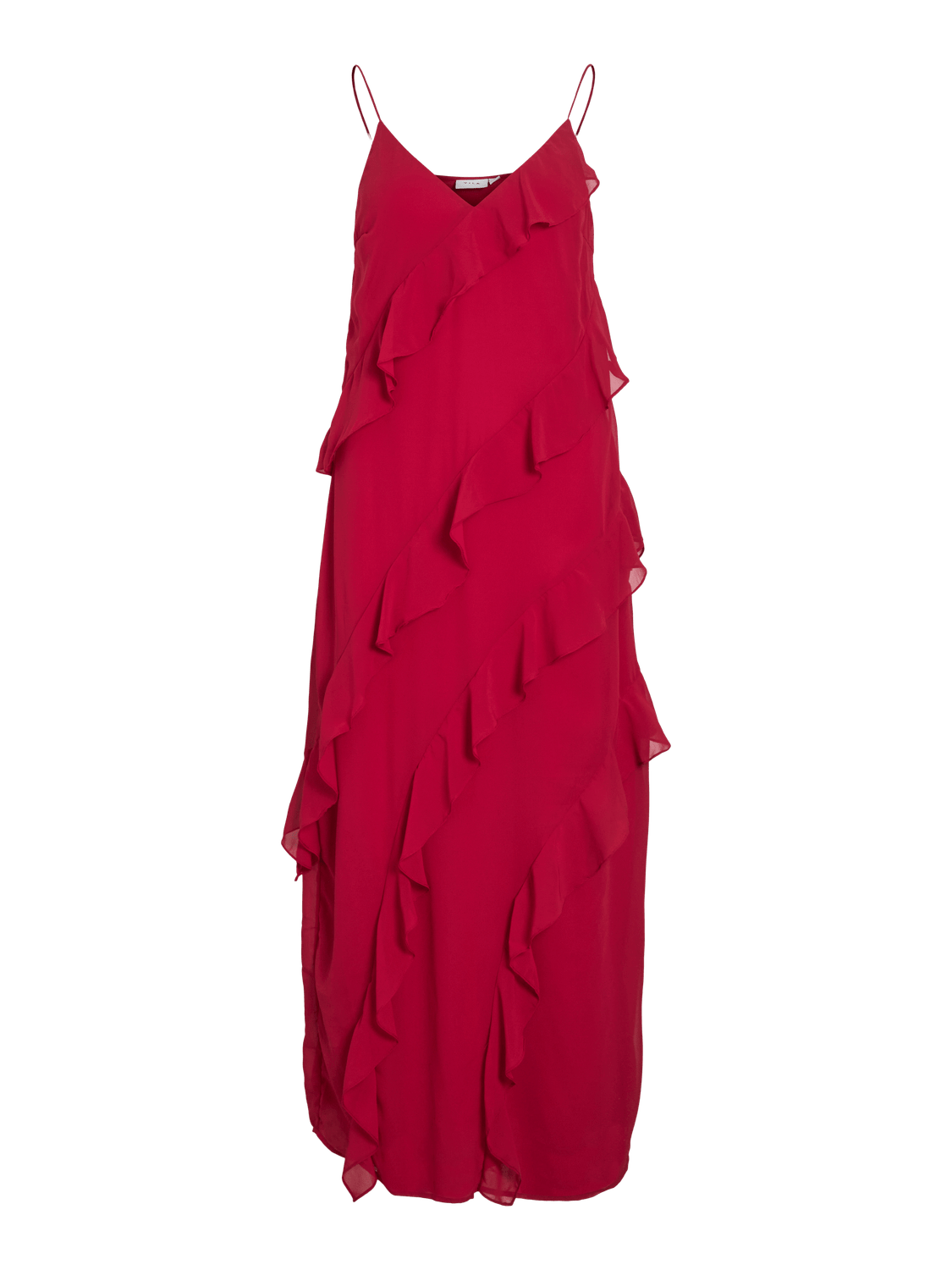 VIROMAINE Long Dress - Jester Red - VERO MODA & VILA Bergvik