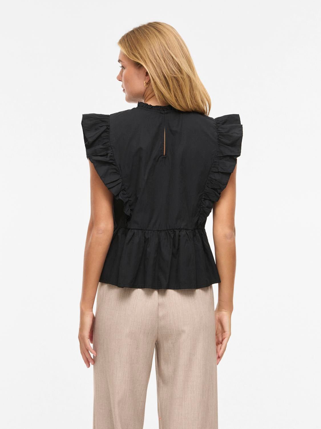 VIRUFELLA Top - Black Beauty - VERO MODA & VILA Bergvik