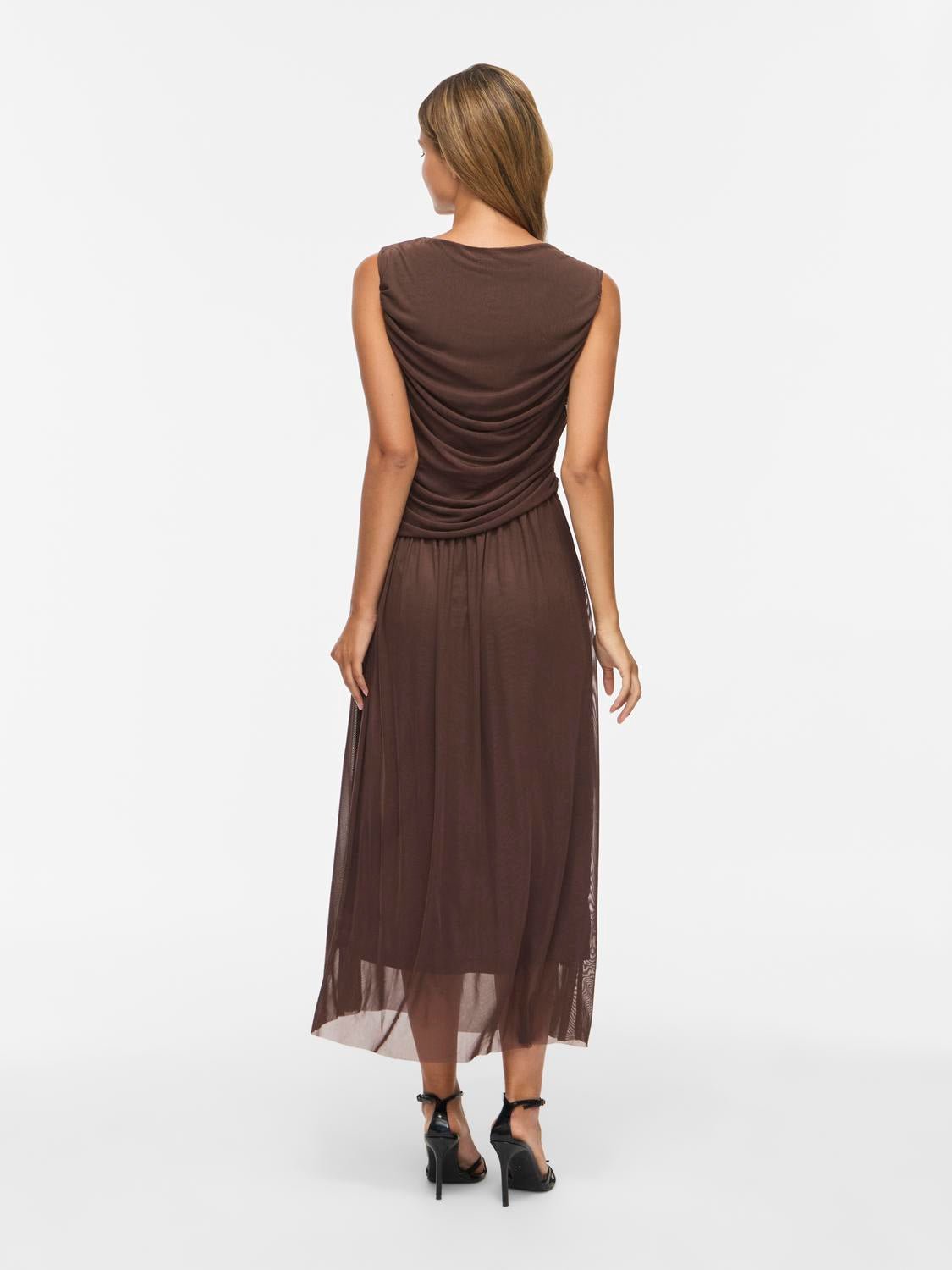 VISAYA Midi Dress - Coffee Bean - VERO MODA & VILA Bergvik
