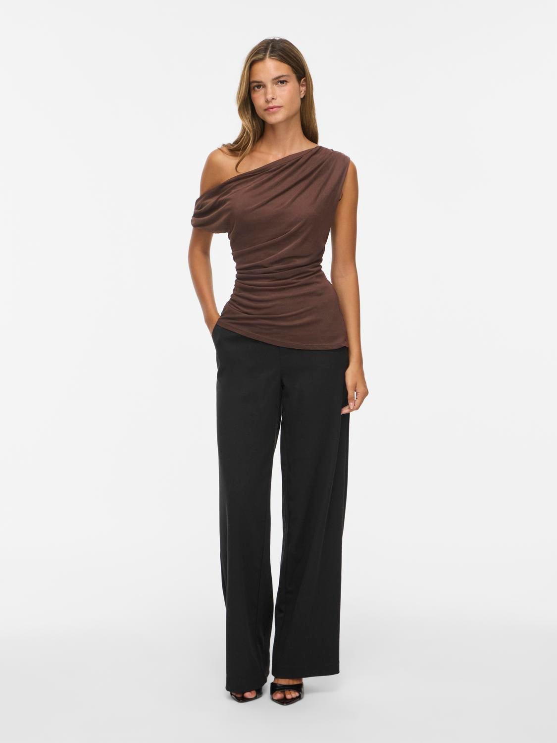VISAYA Top - Coffee Bean - VERO MODA & VILA Bergvik