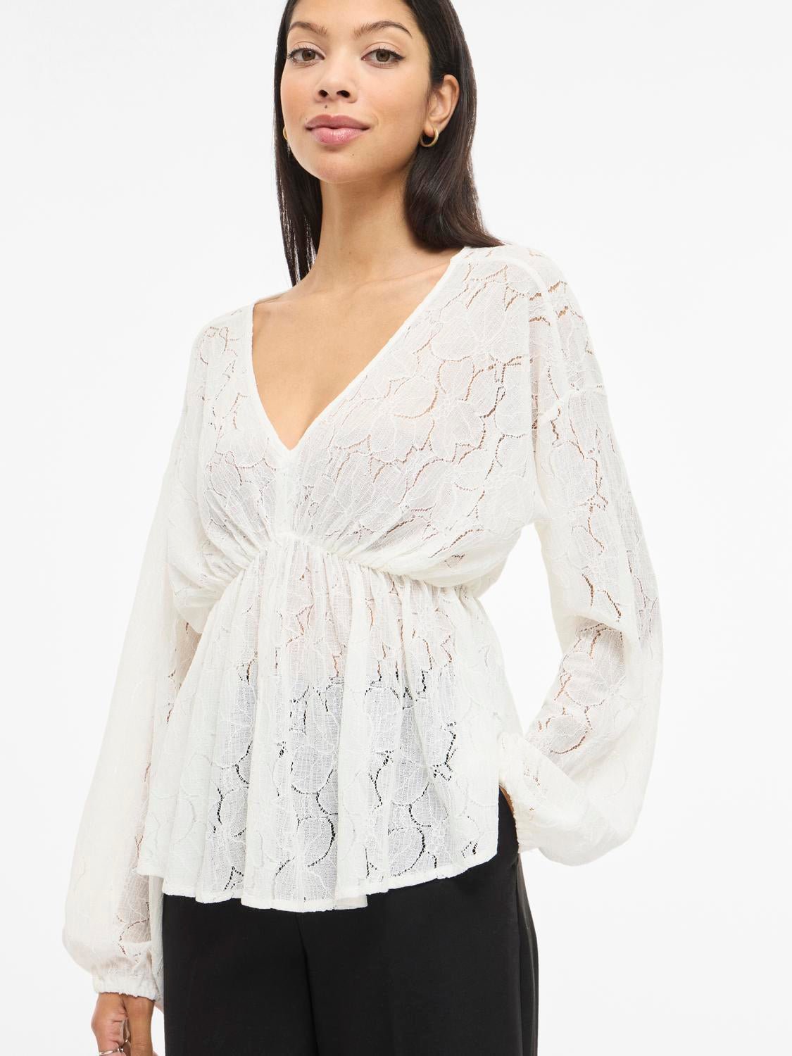 VISEBA Top - Cloud Dancer - VERO MODA & VILA Bergvik