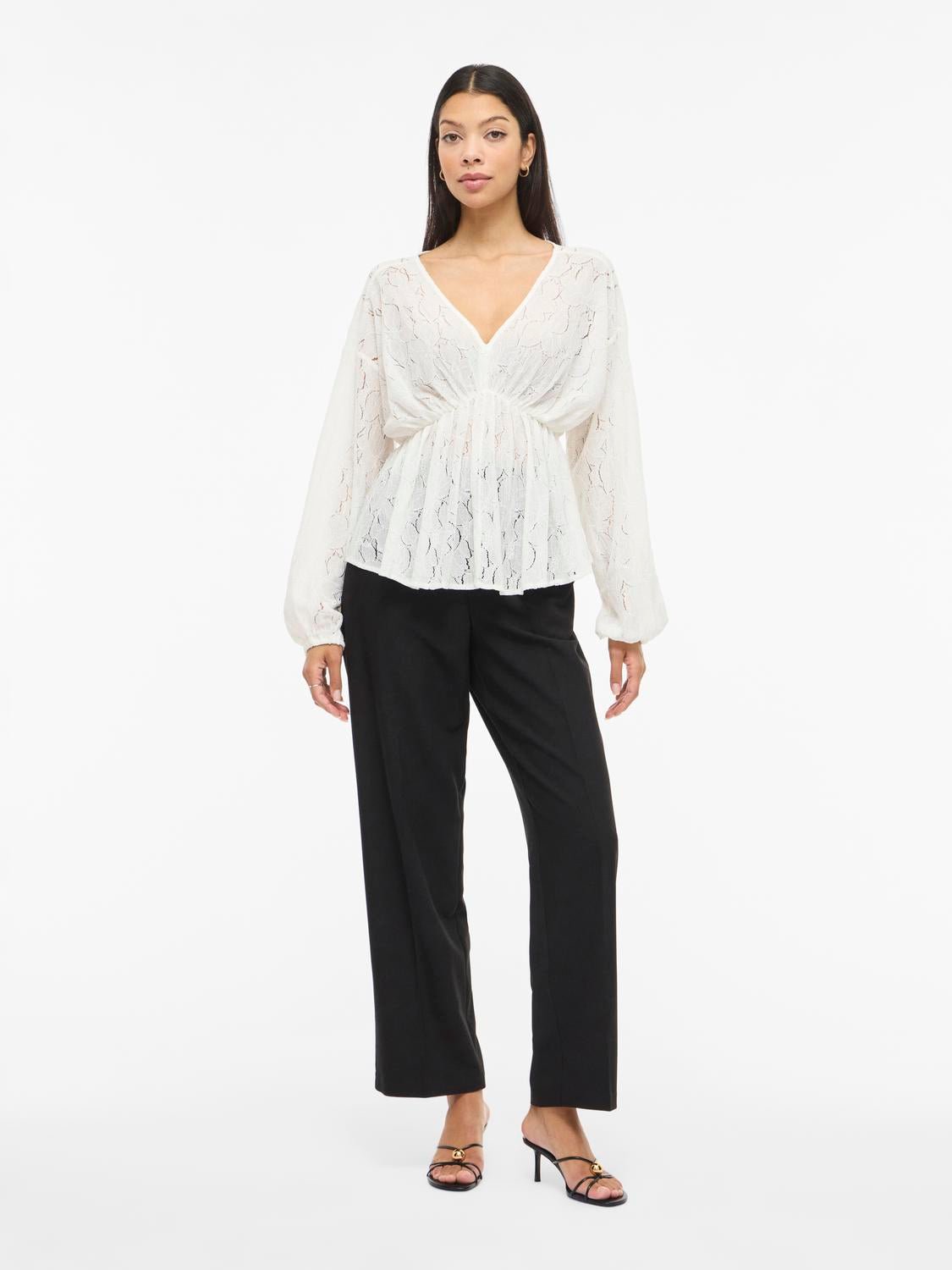 VISEBA Top - Cloud Dancer - VERO MODA & VILA Bergvik