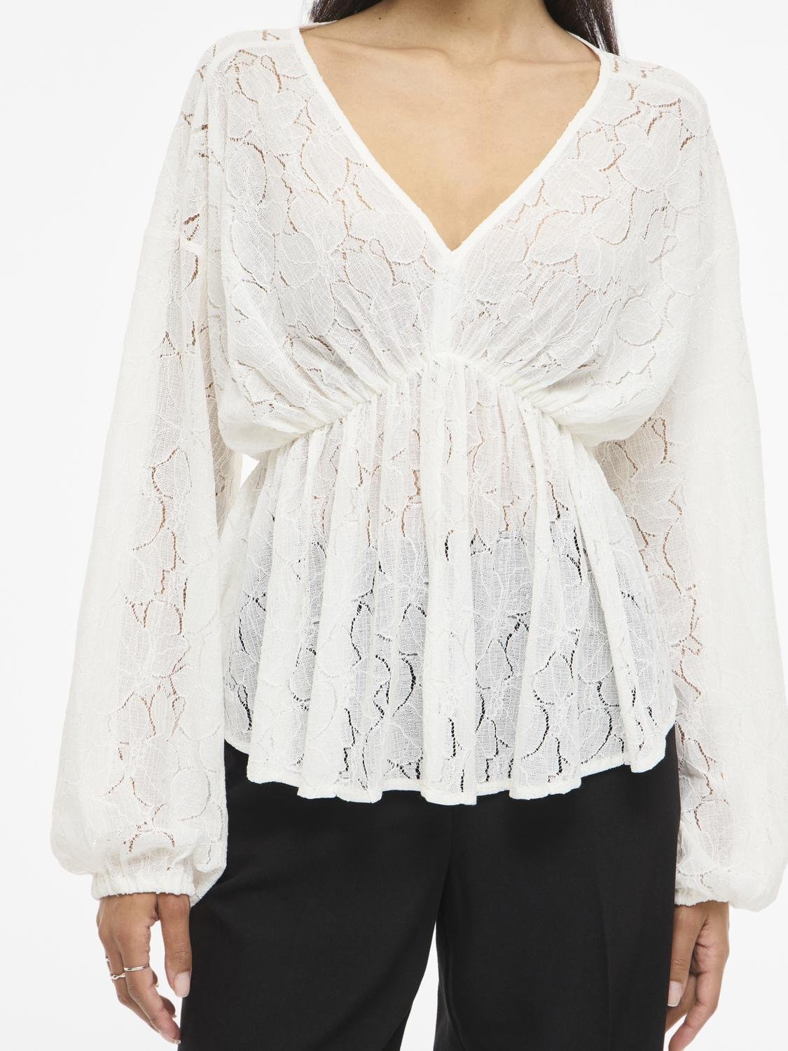 VISEBA Top - Cloud Dancer - VERO MODA & VILA Bergvik