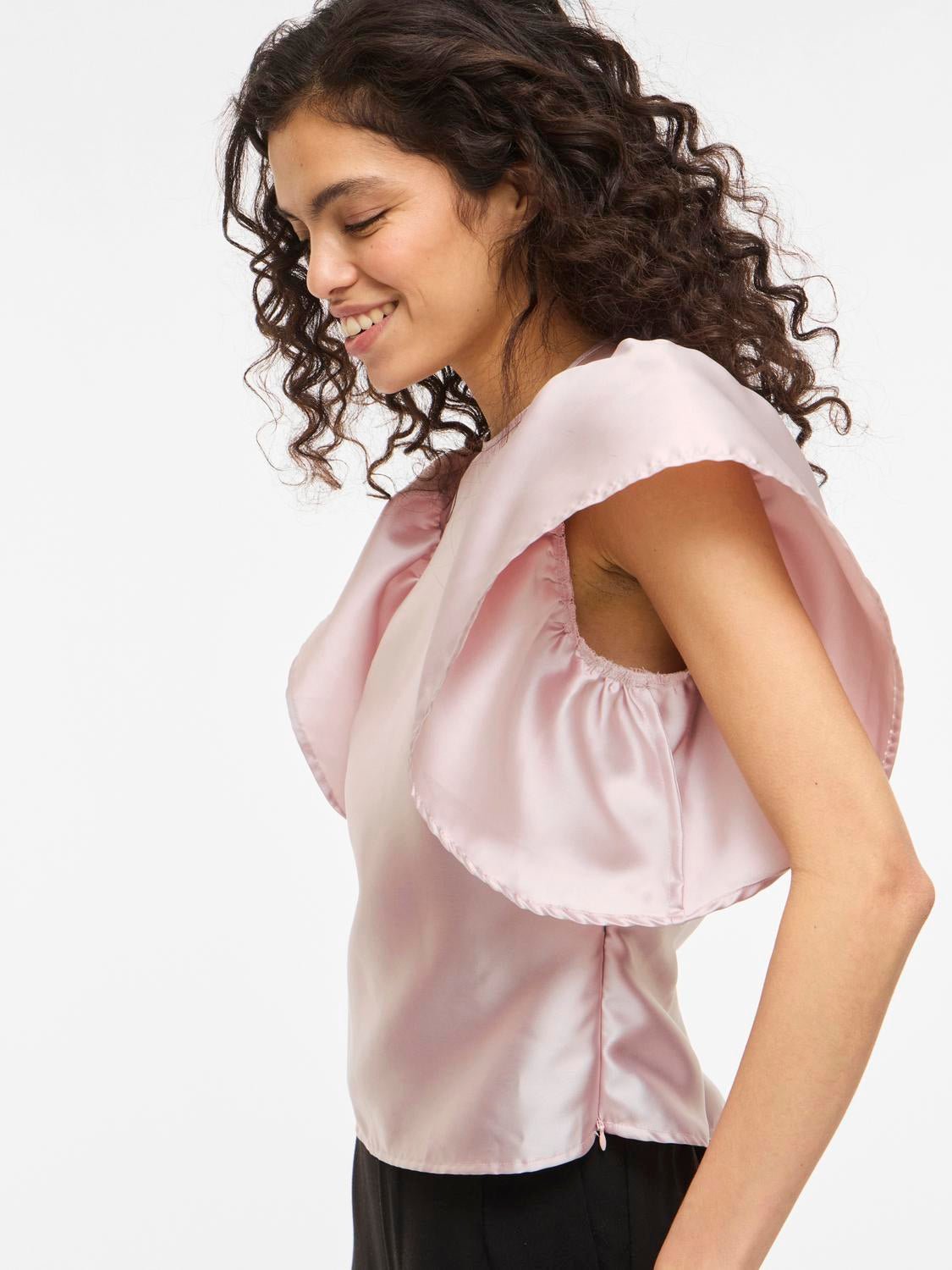 VISHINA T-Shirt - Chalk Pink - VERO MODA & VILA Bergvik