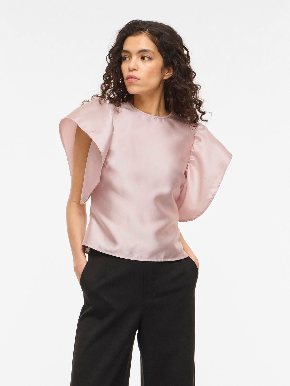 VISHINA T-Shirt - Chalk Pink - VERO MODA & VILA Bergvik