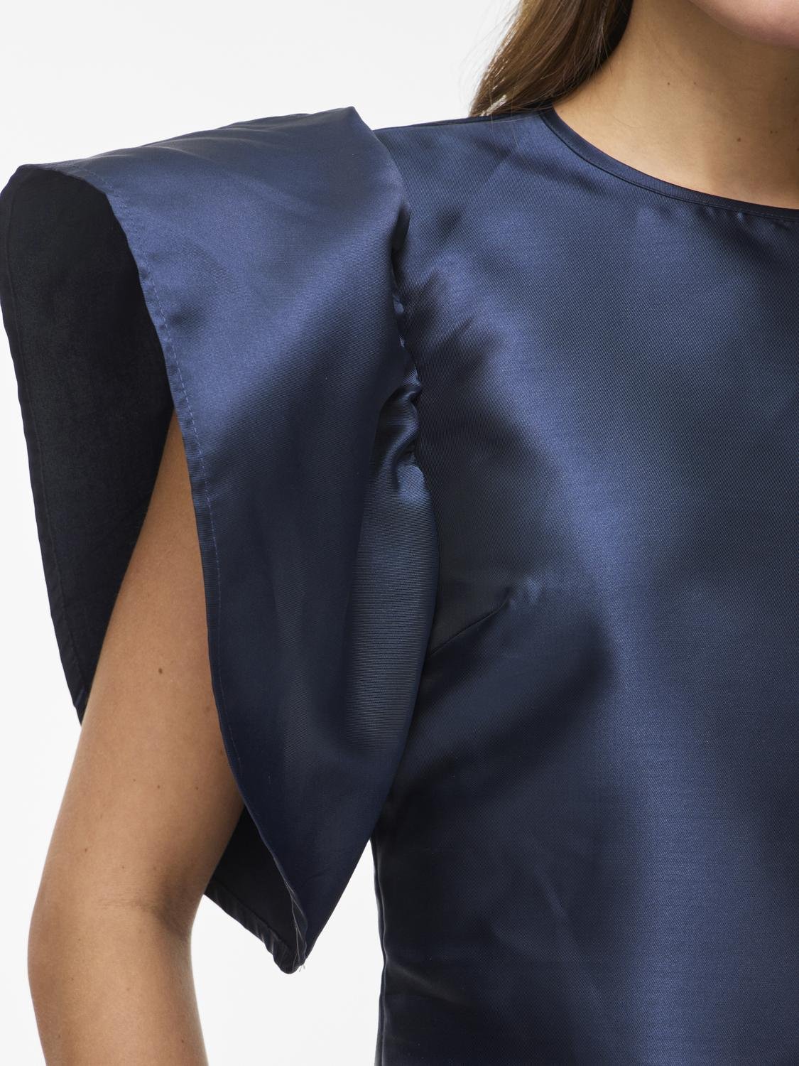 VISHINA T-Shirt - Navy Blazer - VERO MODA & VILA Bergvik