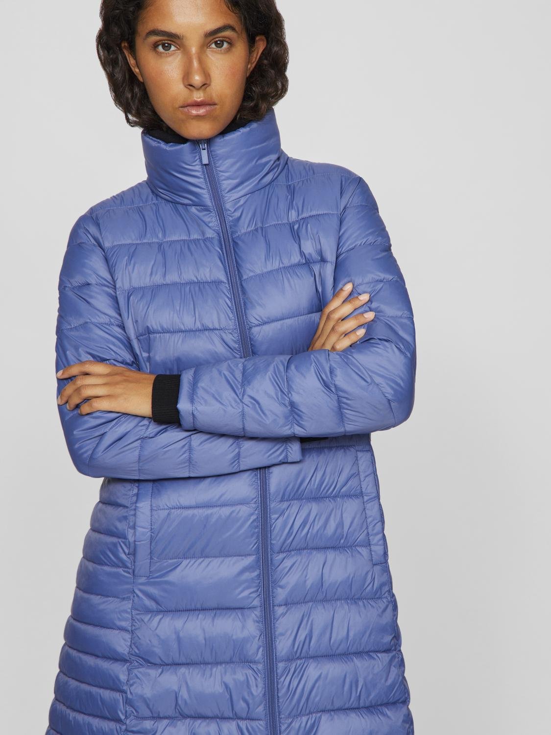 VISIBIRIA Coat - Bijou Blue - VERO MODA & VILA Bergvik