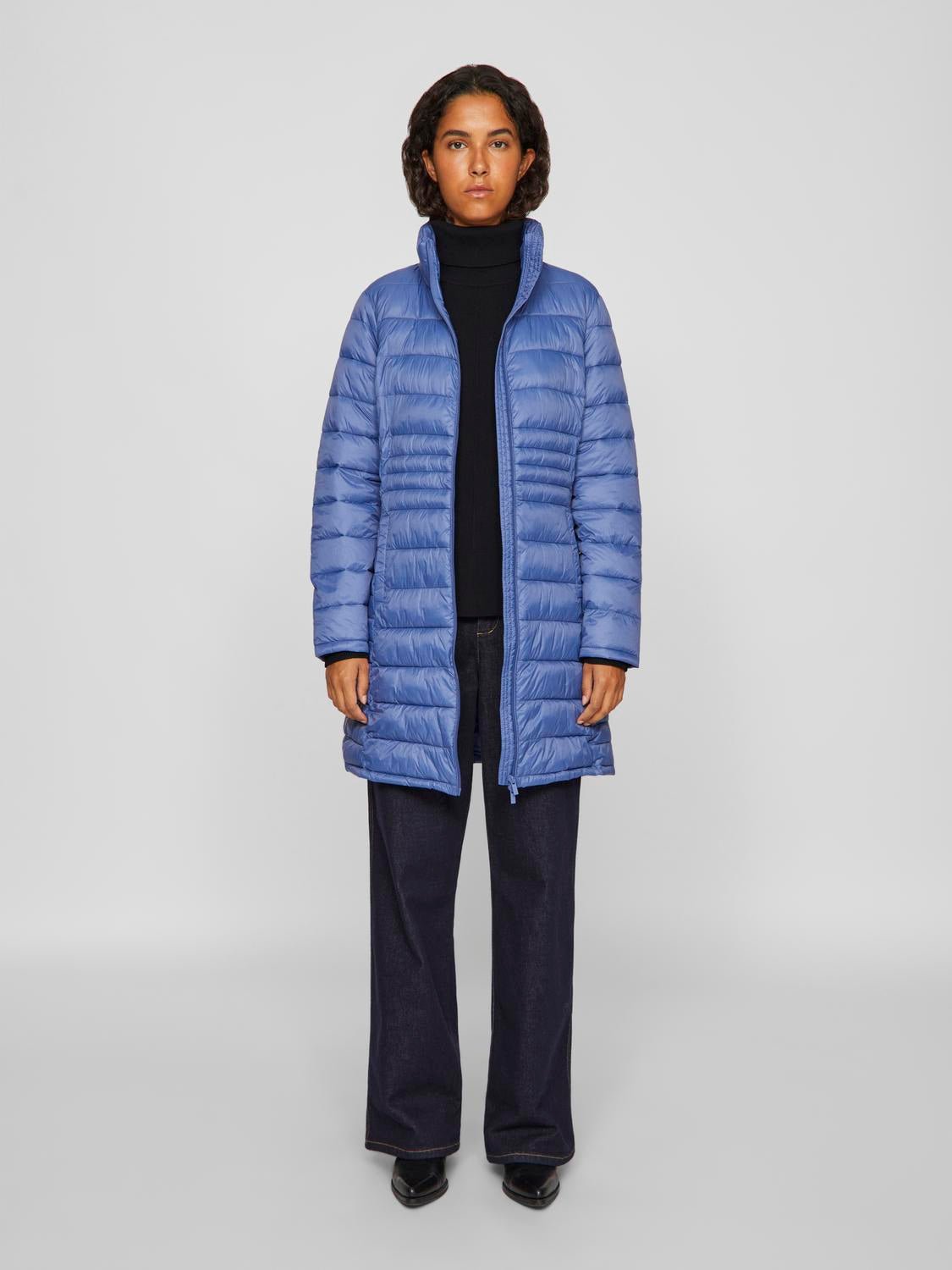 VISIBIRIA Coat - Bijou Blue - VERO MODA & VILA Bergvik