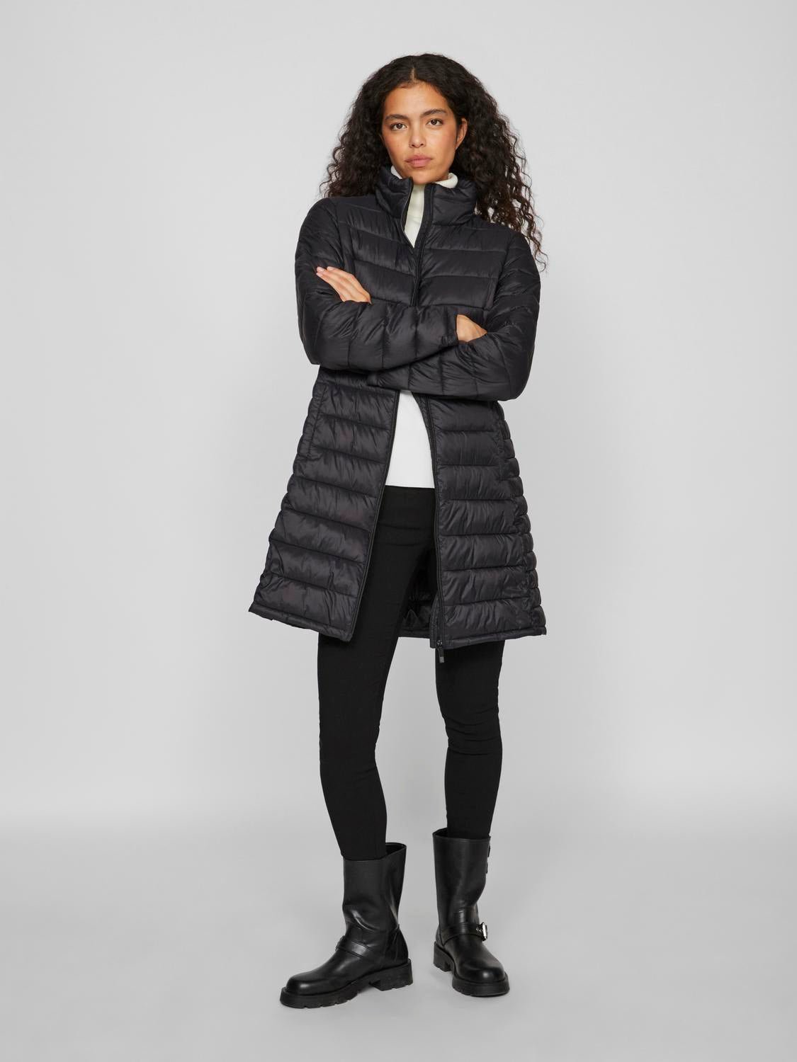 VISIBIRIA Coat - Black Beauty - VERO MODA & VILA Bergvik