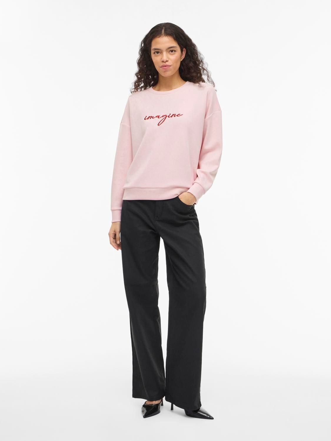 VISIFFI Sweatshirt - Cherry Blossom - VERO MODA & VILA Bergvik