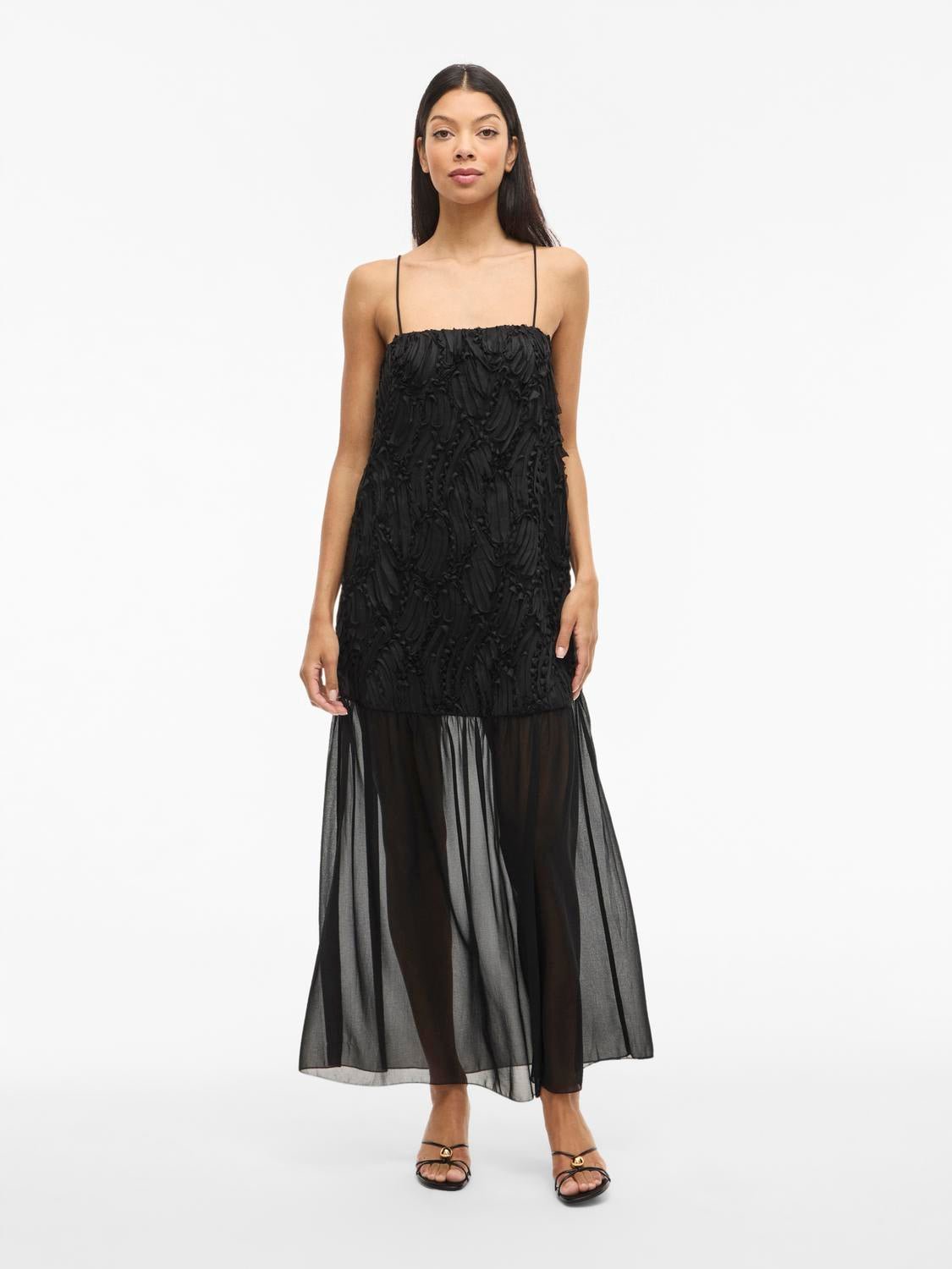 VISILLA Long Dress - Black - VERO MODA & VILA Bergvik