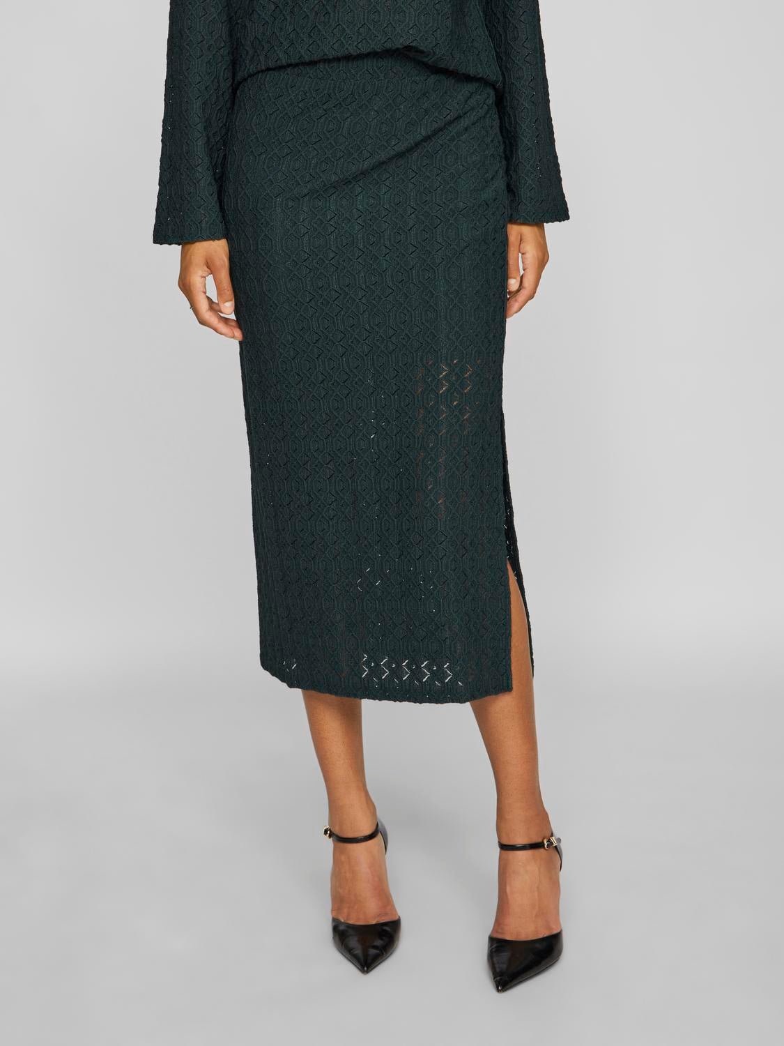 VISINDA Midi Skirt - Scarab - VERO MODA & VILA Bergvik