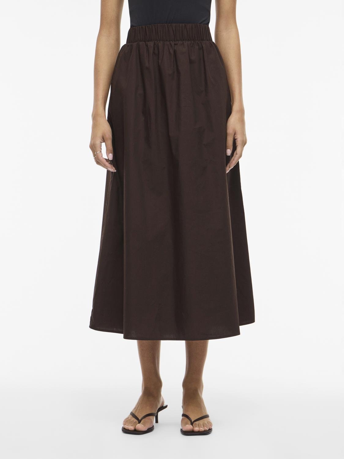 VISOPHIE Long Skirt - Coffee Bean - VERO MODA & VILA Bergvik