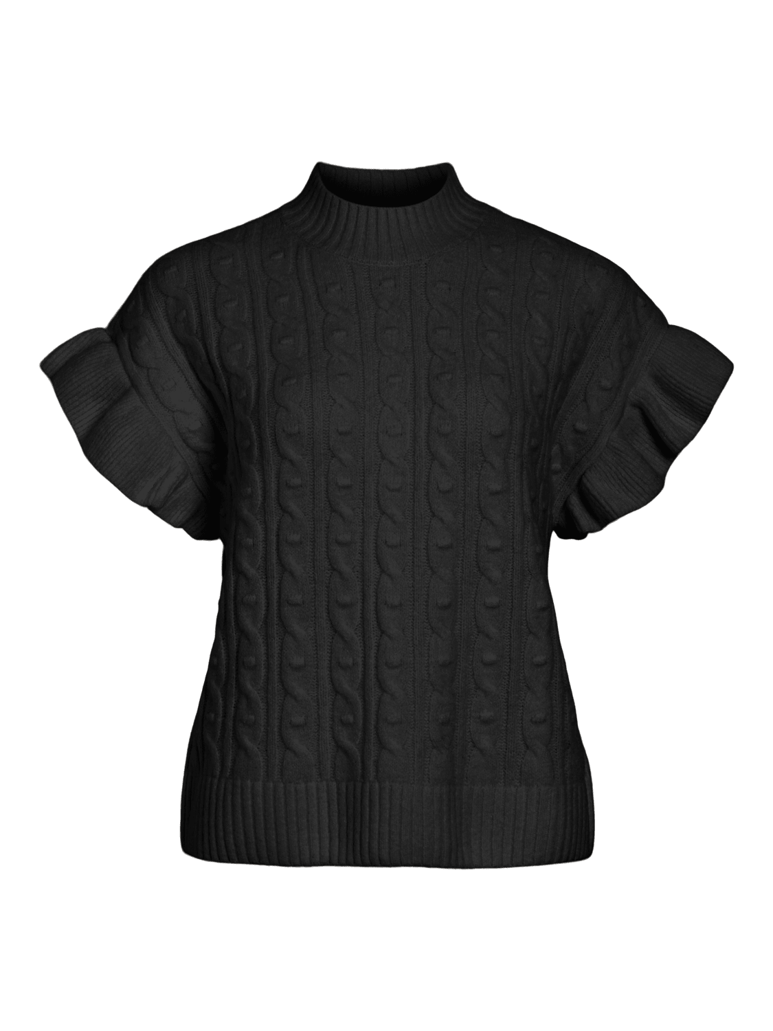 VISULLI Knitted Top - Black Beauty - VERO MODA & VILA Bergvik