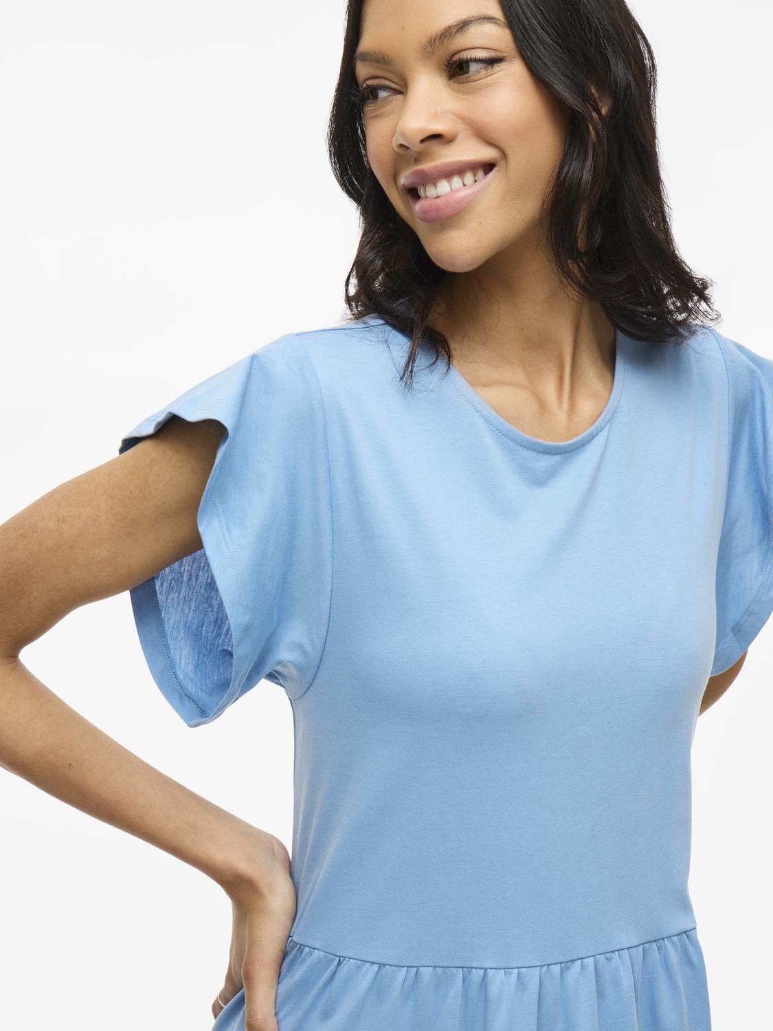 VISUMMER Midi Dress - Blissful Blue - VERO MODA & VILA Bergvik