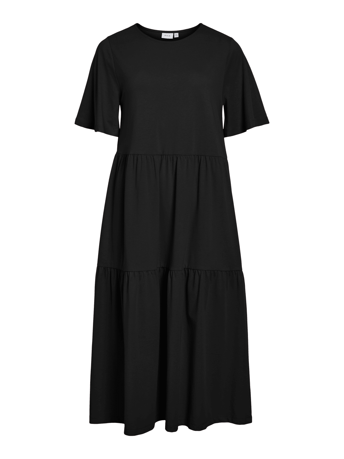 VISUMMERA Midi Dress - Black Beauty - VERO MODA & VILA Bergvik