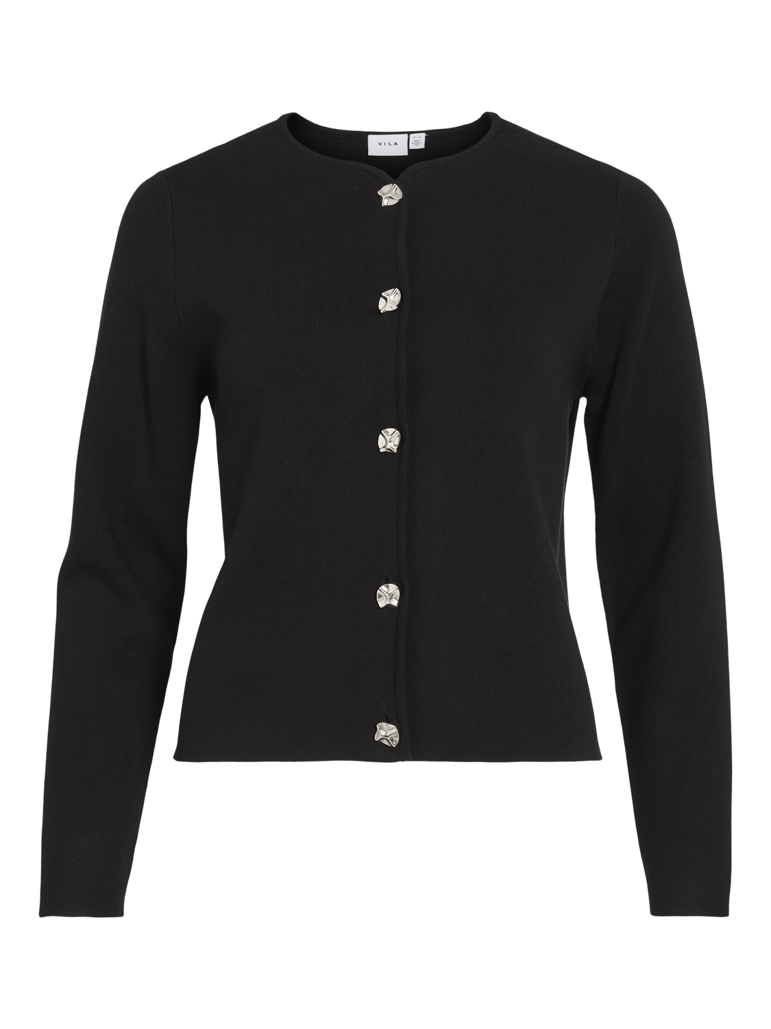 VISWAY Knit Cardigan - Black Beauty - VERO MODA & VILA Bergvik