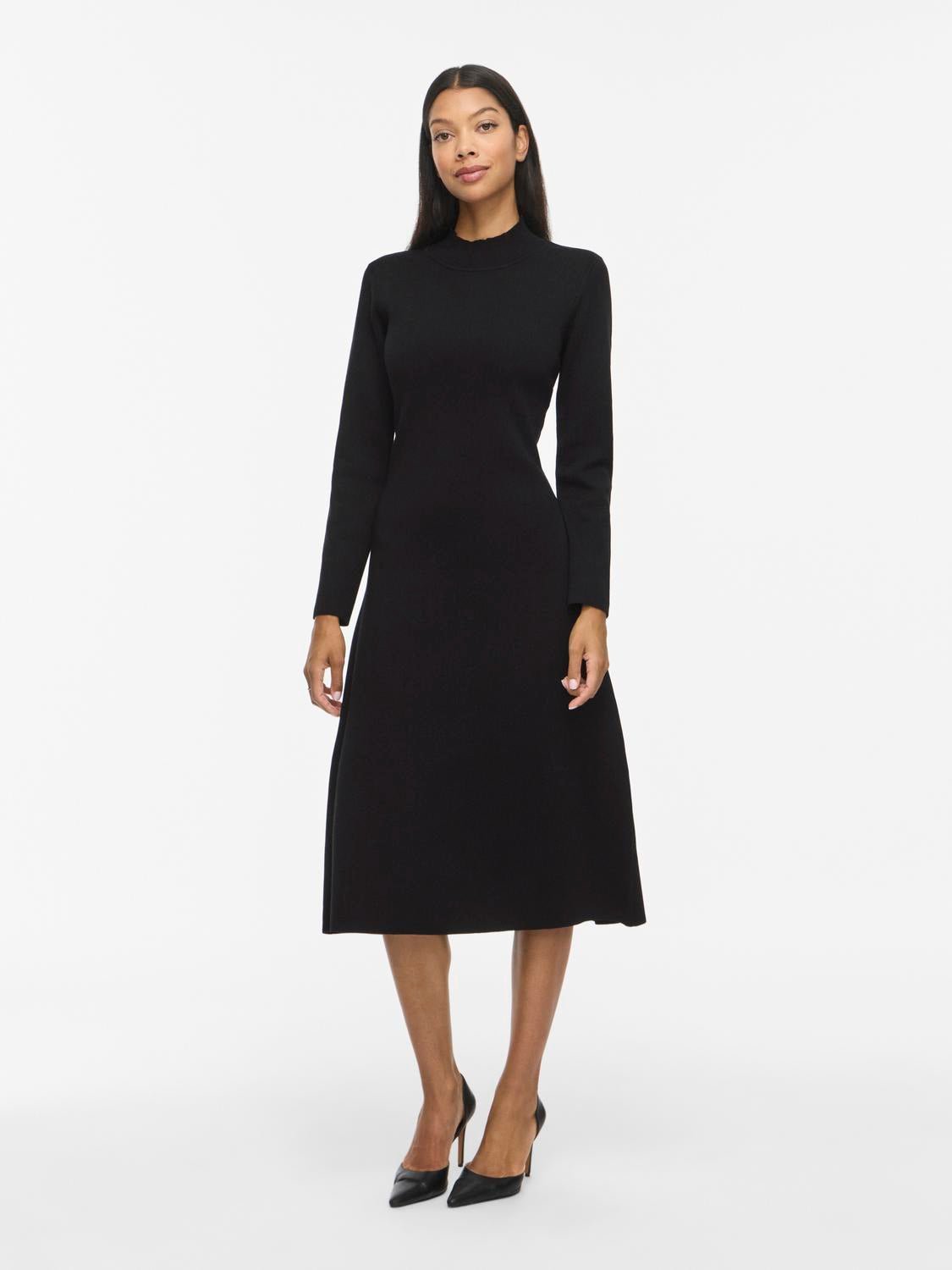 VISWAY Long Dress - Black Beauty - VERO MODA & VILA Bergvik