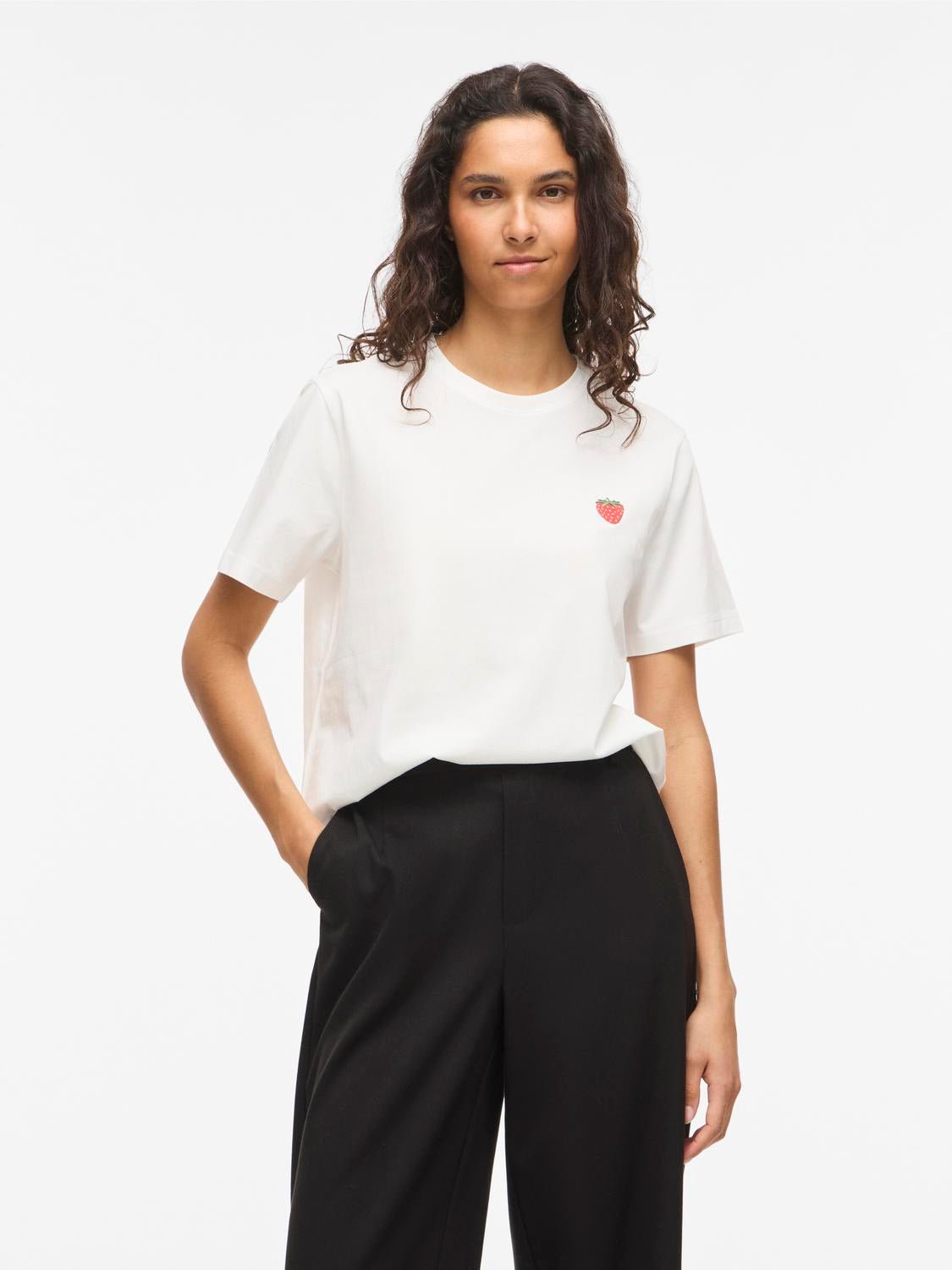 VISYBIL T-Shirt - Snow White - VERO MODA & VILA Bergvik