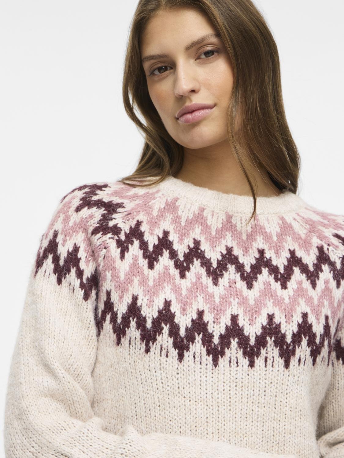 VITONI Pullover - Super Light Natural Melan - VERO MODA & VILA Bergvik