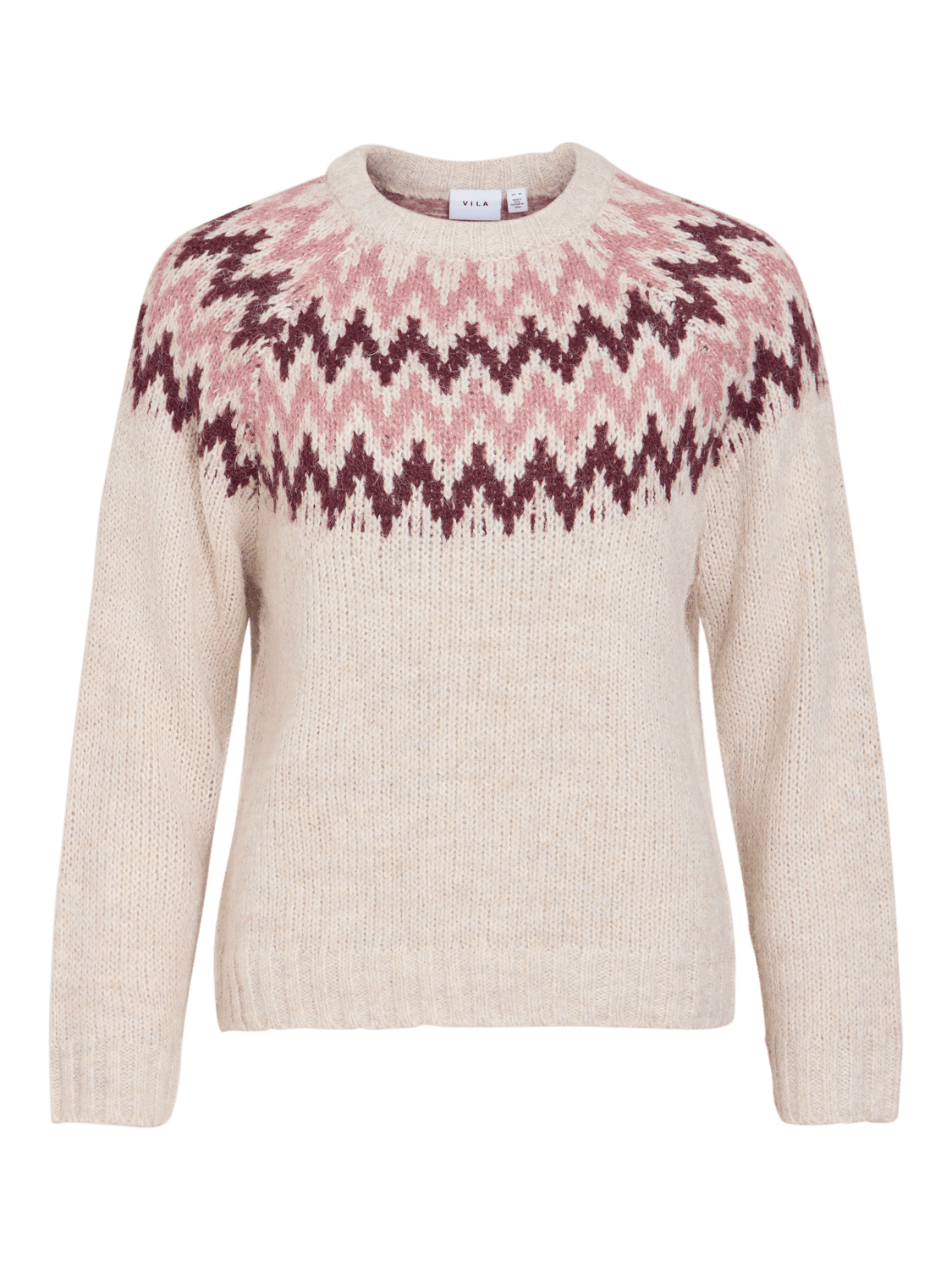 VITONI Pullover - Super Light Natural Melan - VERO MODA & VILA Bergvik
