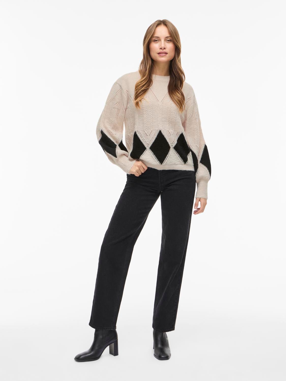 VITULI Pullover - Birch - VERO MODA & VILA Bergvik