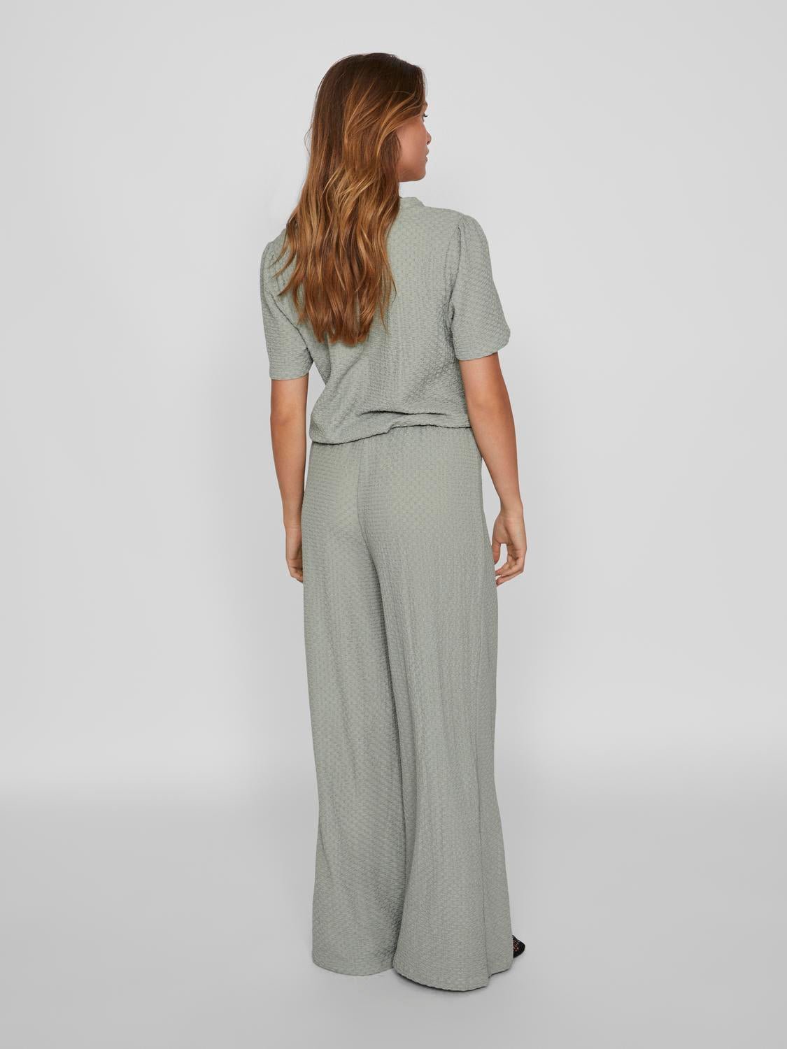 VIVALLIE Pants - Green Milieu - VERO MODA & VILA Bergvik