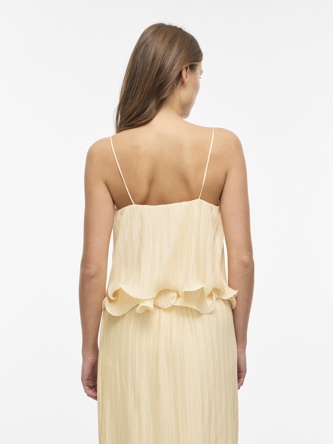 VIWANDA Top - Pastel Yellow - VERO MODA & VILA Bergvik