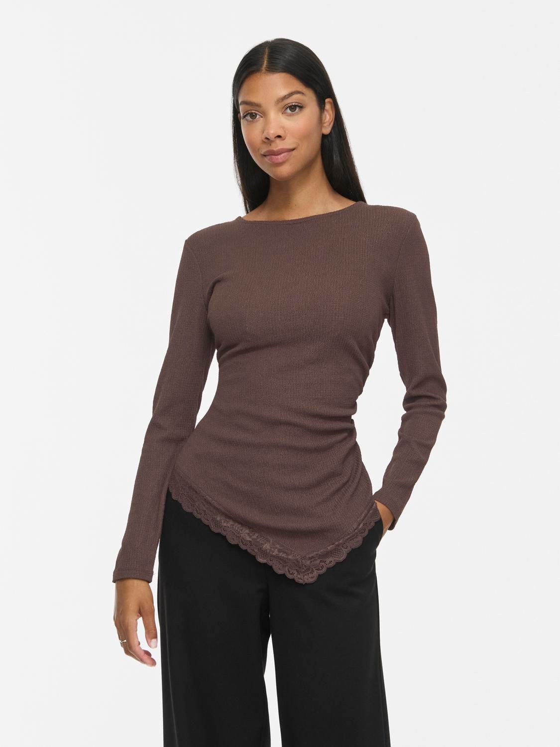 VIWANNI Top - Coffee Bean - VERO MODA & VILA Bergvik