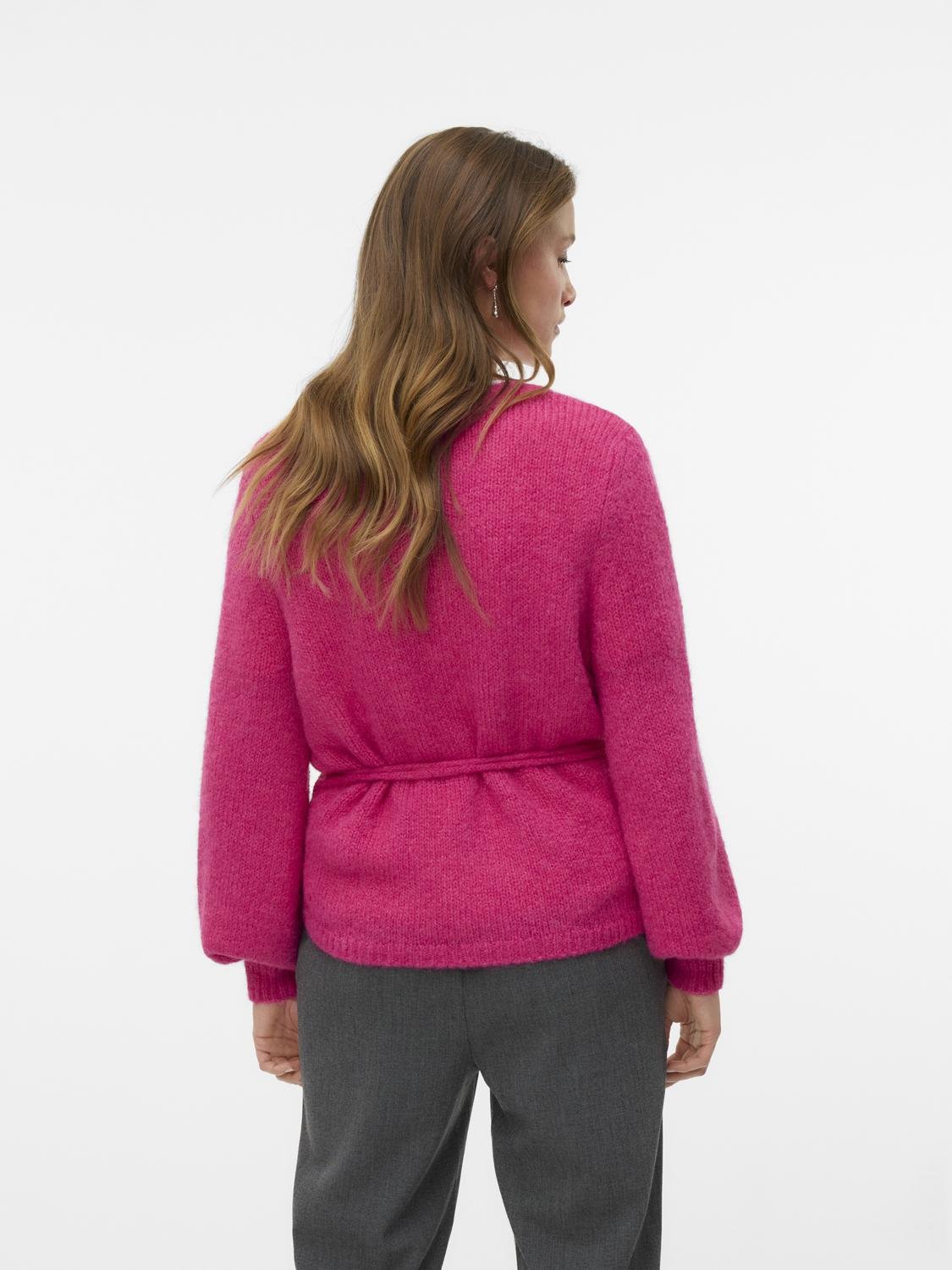 VMAGNES Knit Cardigan - Hot Pink - VERO MODA & VILA Bergvik