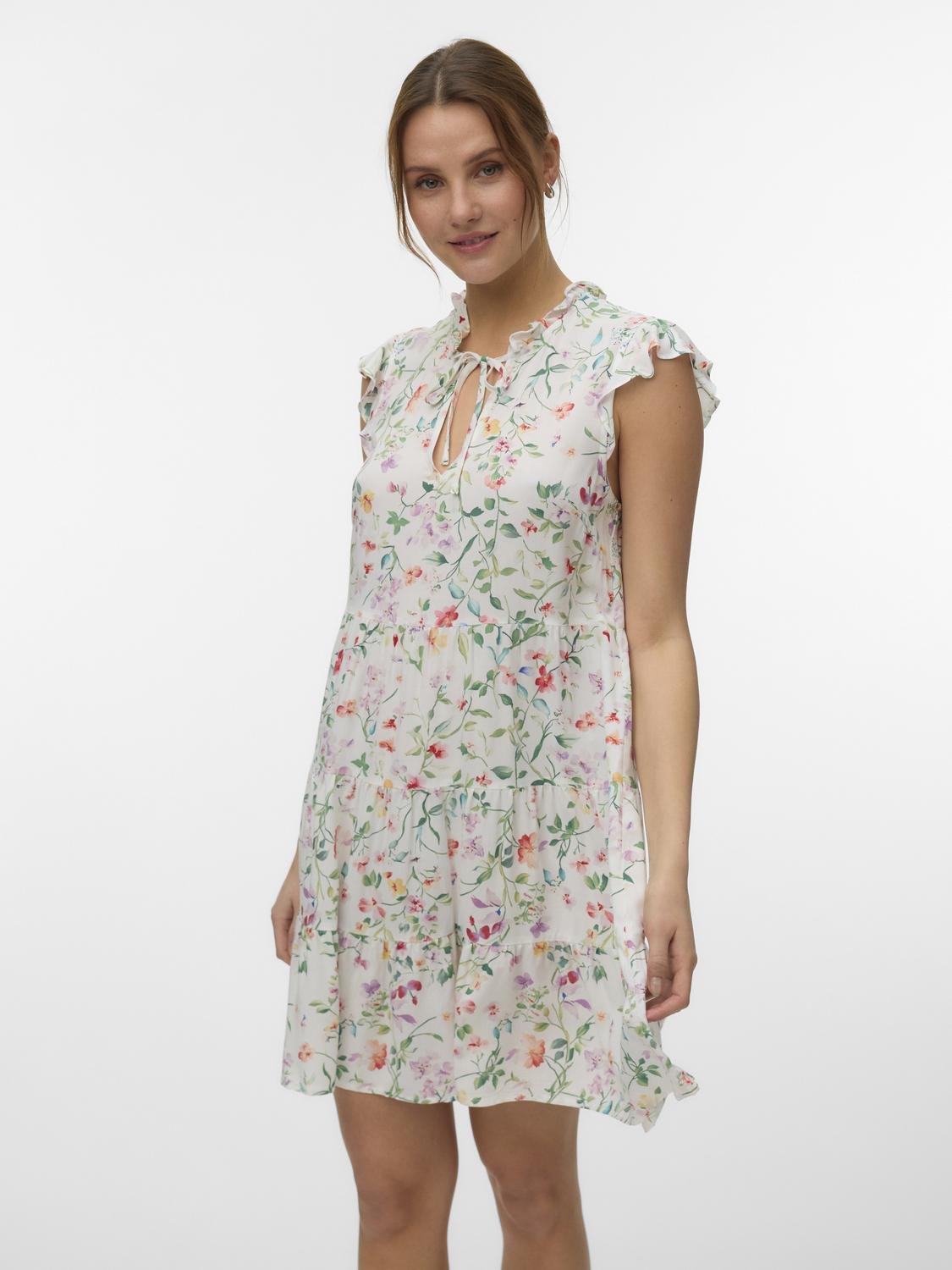 VMALBA Short Dress - Snow White - VERO MODA & VILA Bergvik