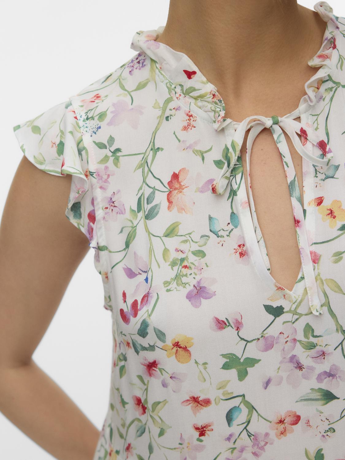 VMALBA Short Dress - Snow White - VERO MODA & VILA Bergvik