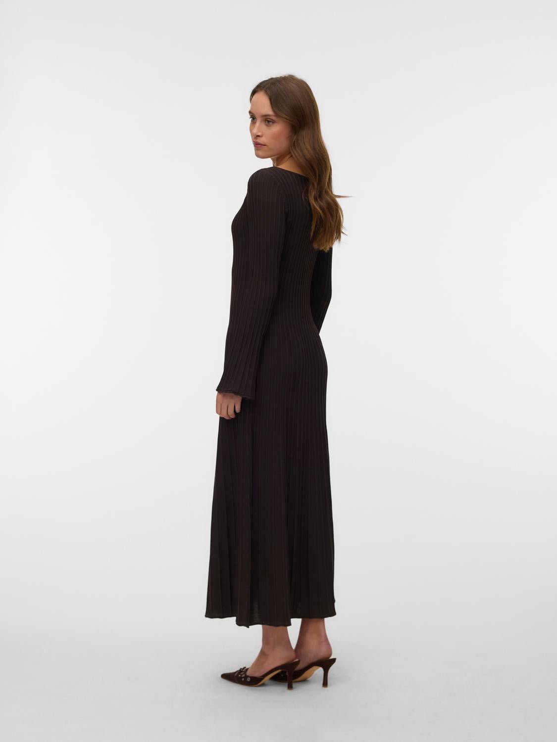 VMALESSANDRIA Long Dress - Chocolate Torte - VERO MODA & VILA Bergvik