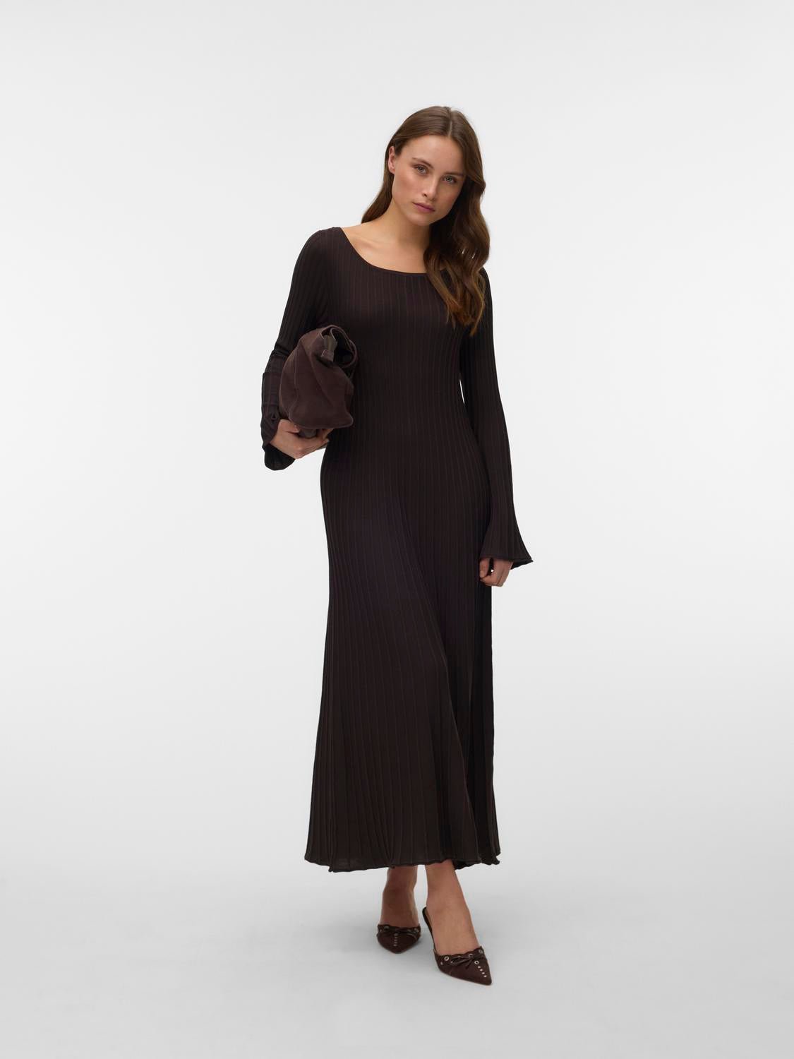 VMALESSANDRIA Long Dress - Chocolate Torte - VERO MODA & VILA Bergvik