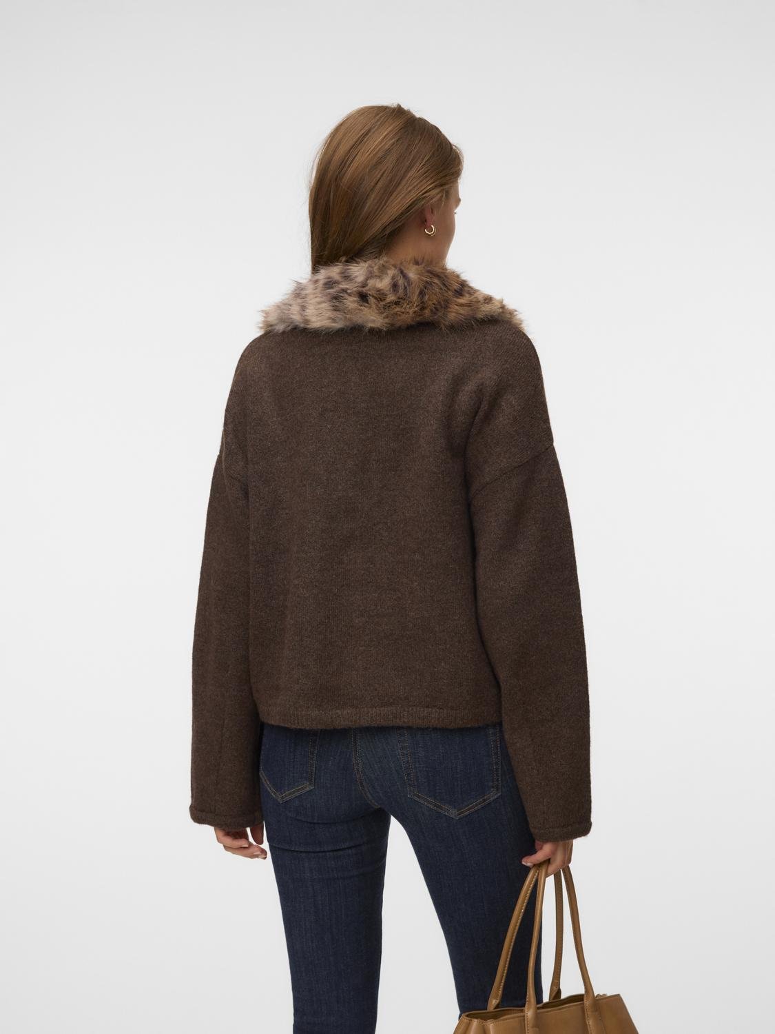 VMALMA Knitted Cardigan - Chocolate Torte - VERO MODA & VILA Bergvik