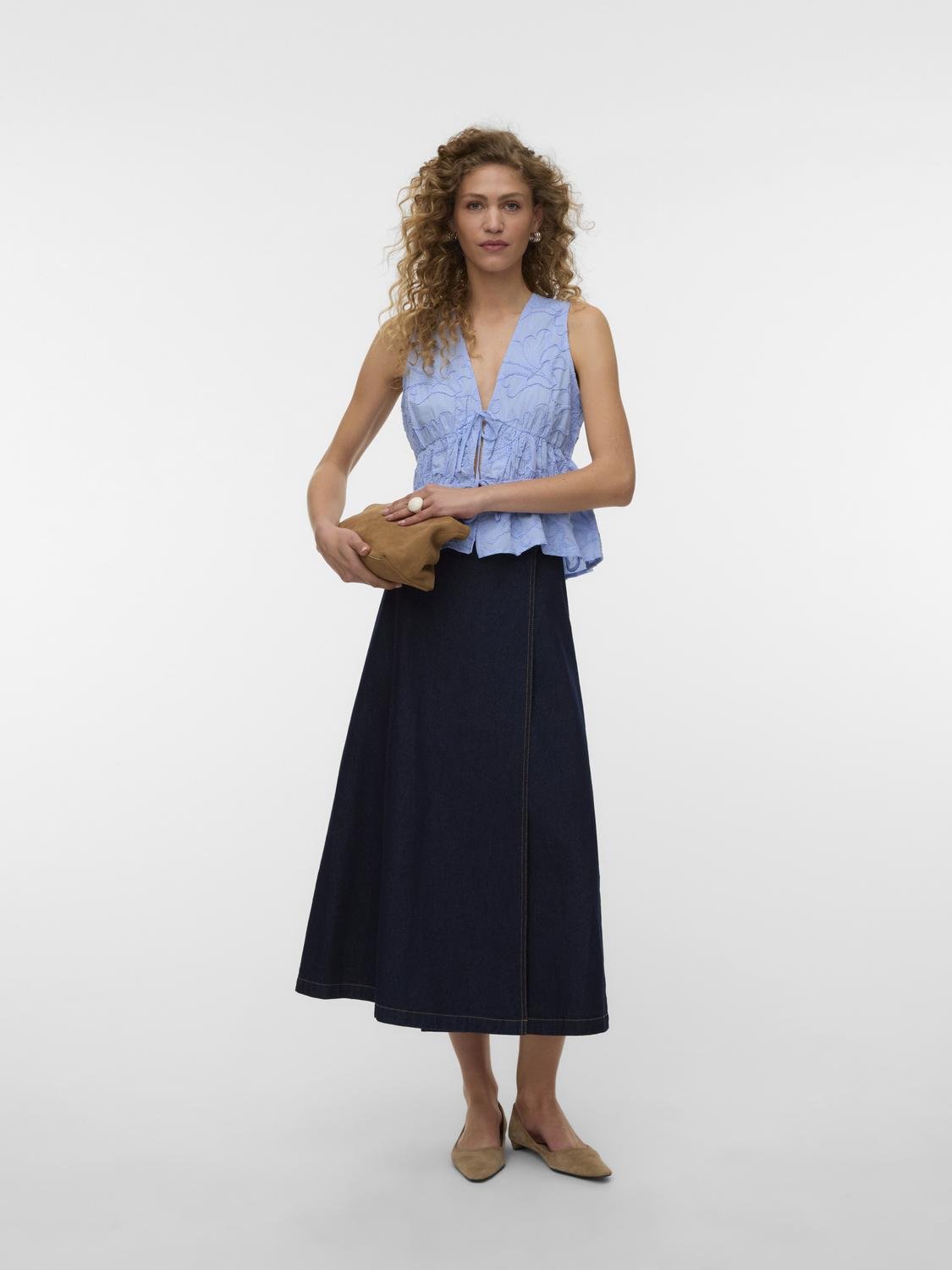 VMANN Top - Brunnera Blue - VERO MODA & VILA Bergvik