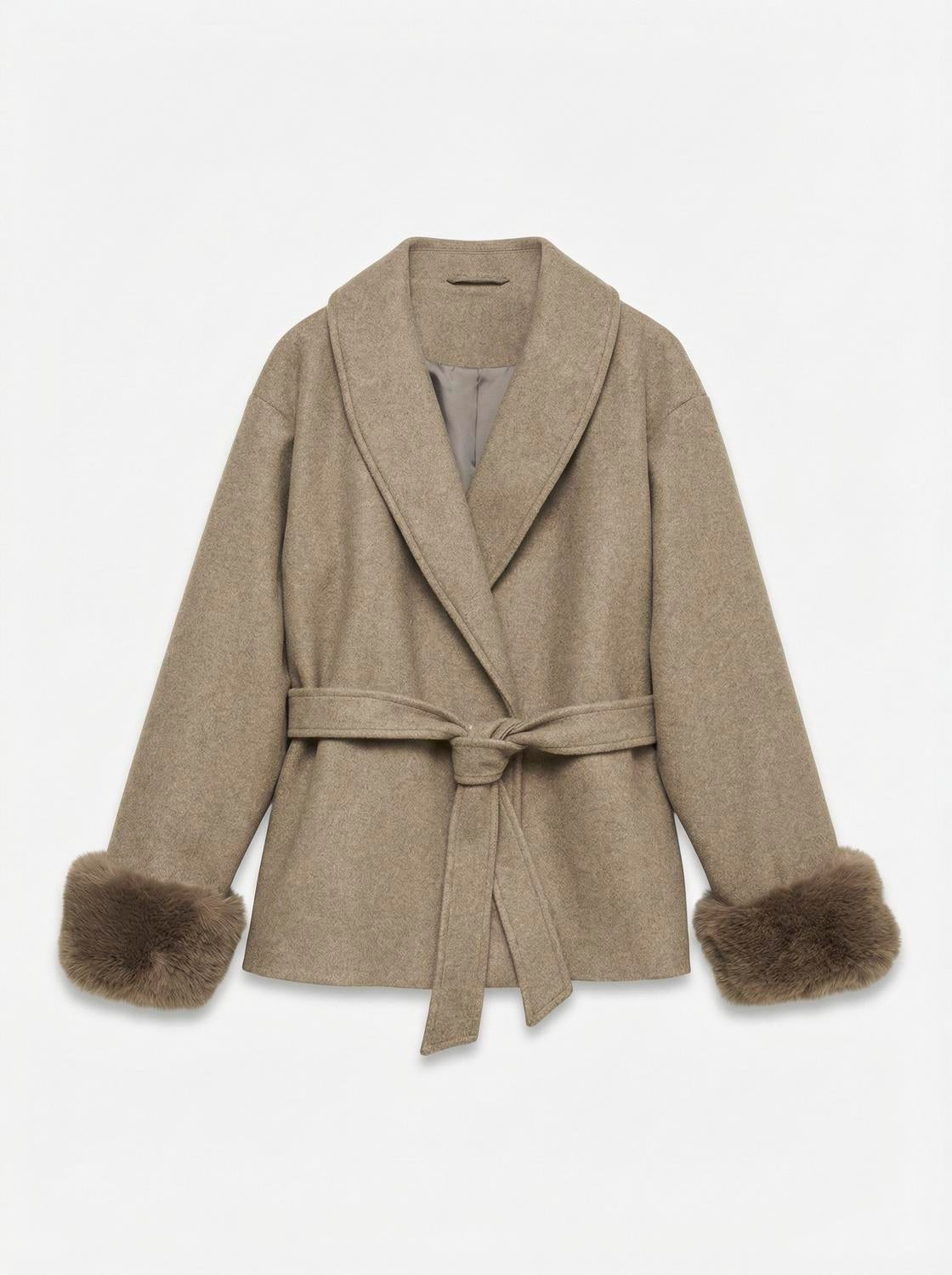 VMANNEBEA Jacket - Fossil - VERO MODA & VILA Bergvik