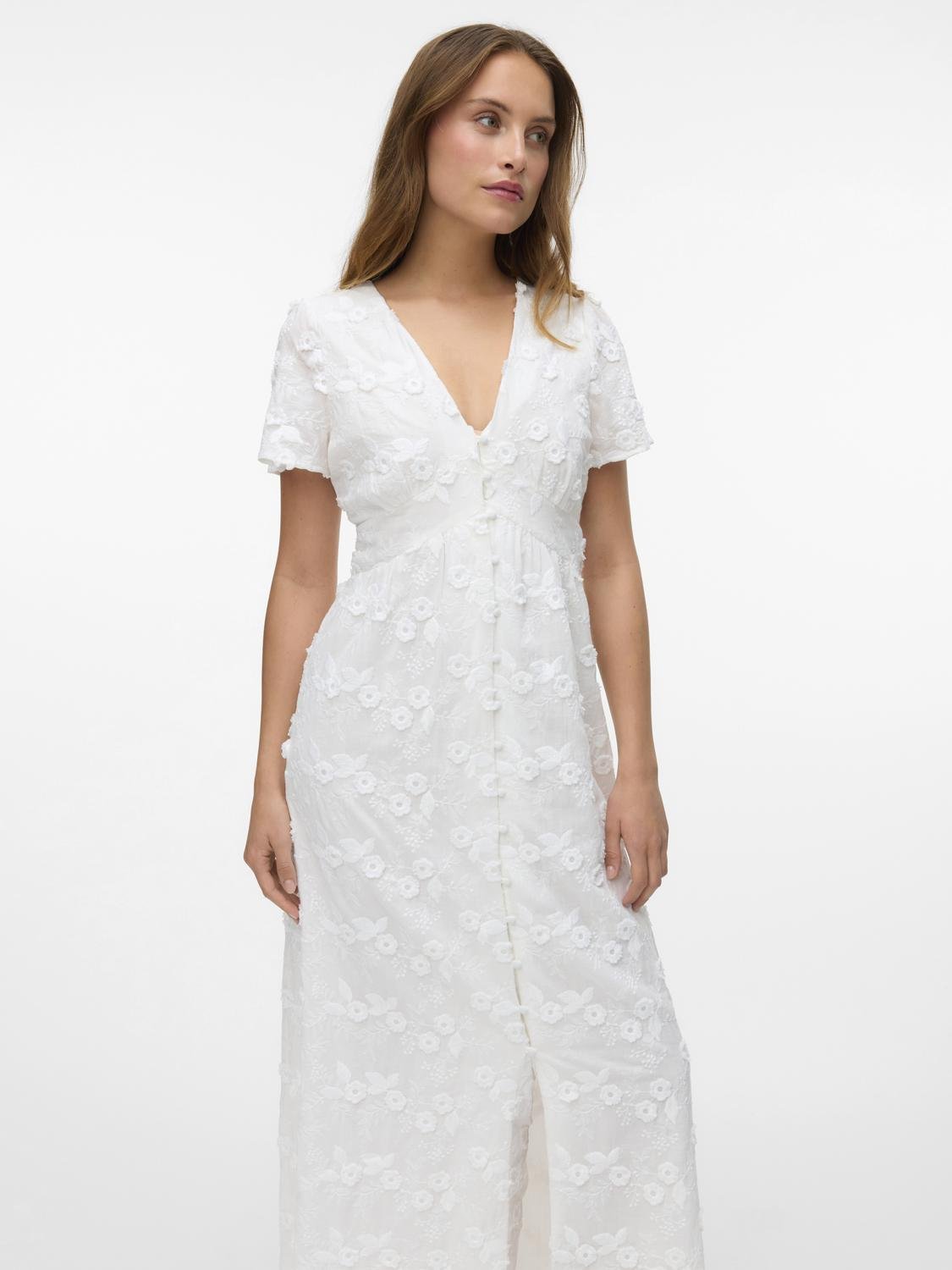 VMASTA Long Dress - Snow White - VERO MODA & VILA Bergvik
