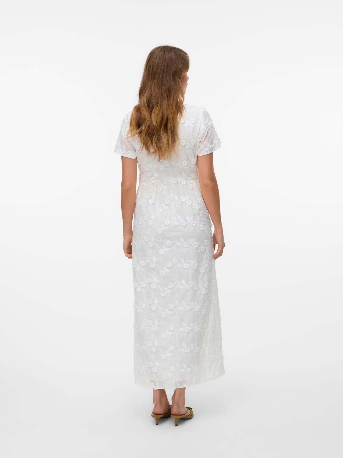 VMASTA Long Dress - Snow White - VERO MODA & VILA Bergvik