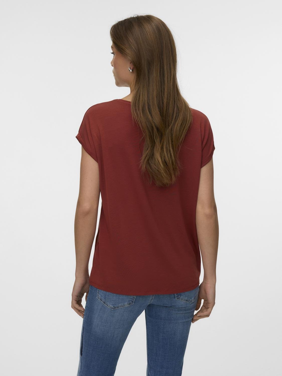 VMAVA T-shirt - Burnt Henna - VERO MODA & VILA Bergvik