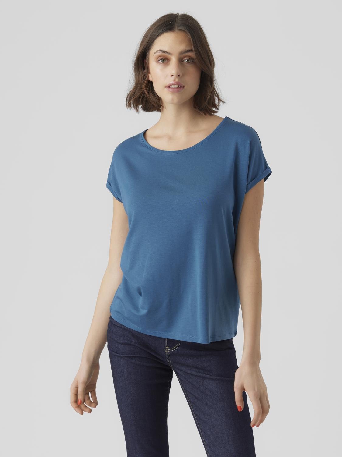 VMAVA T-Shirt - Moroccan Blue - VERO MODA & VILA Bergvik