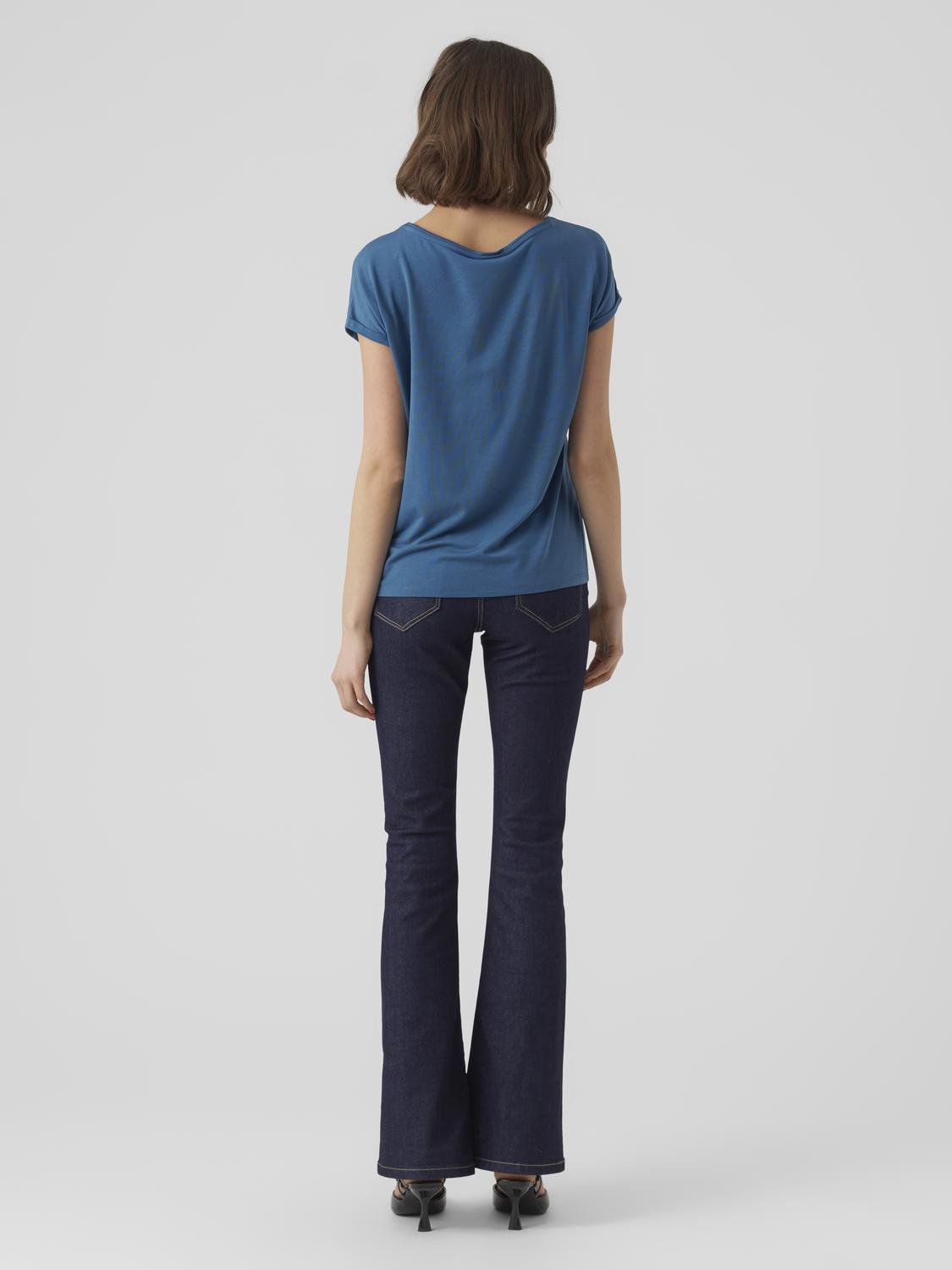 VMAVA T-Shirt - Moroccan Blue - VERO MODA & VILA Bergvik