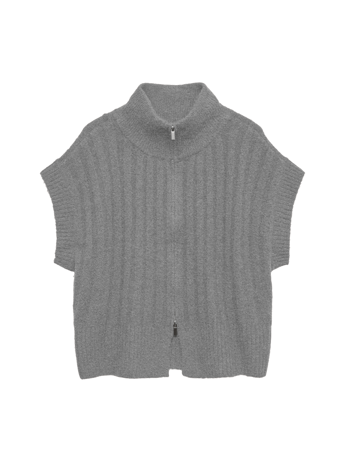 VMBANG Knitted Waistcoat - Medium Grey Melange - VERO MODA & VILA Bergvik
