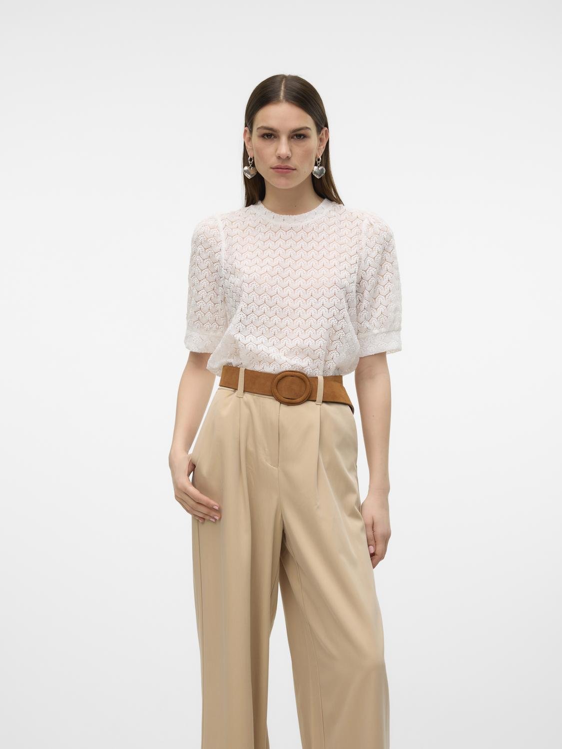 VMBECCA Top - Snow White - VERO MODA & VILA Bergvik