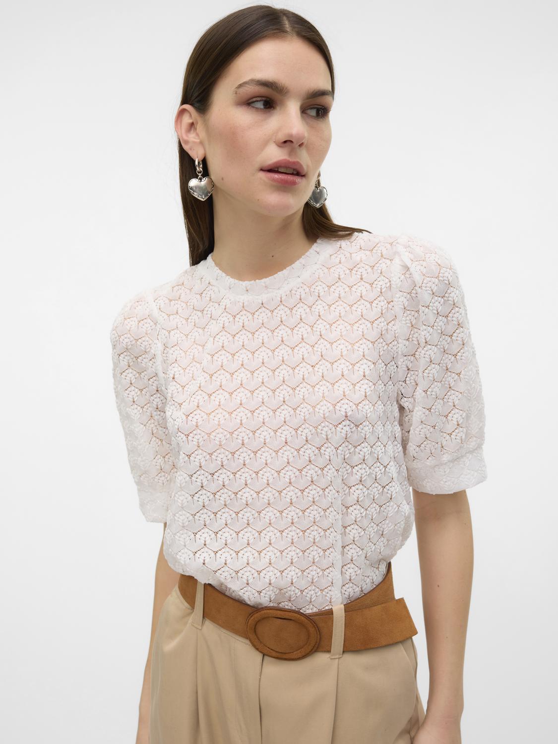 VMBECCA Top - Snow White - VERO MODA & VILA Bergvik