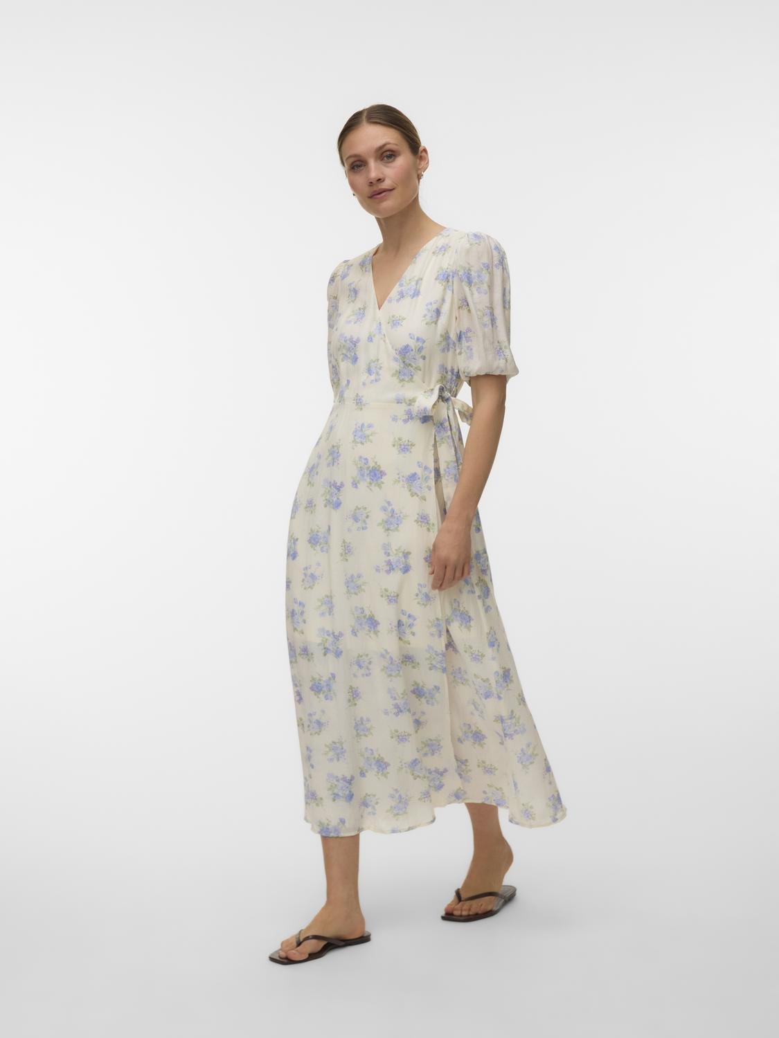 VMBELLA Midi Dress - Birch - VERO MODA & VILA Bergvik