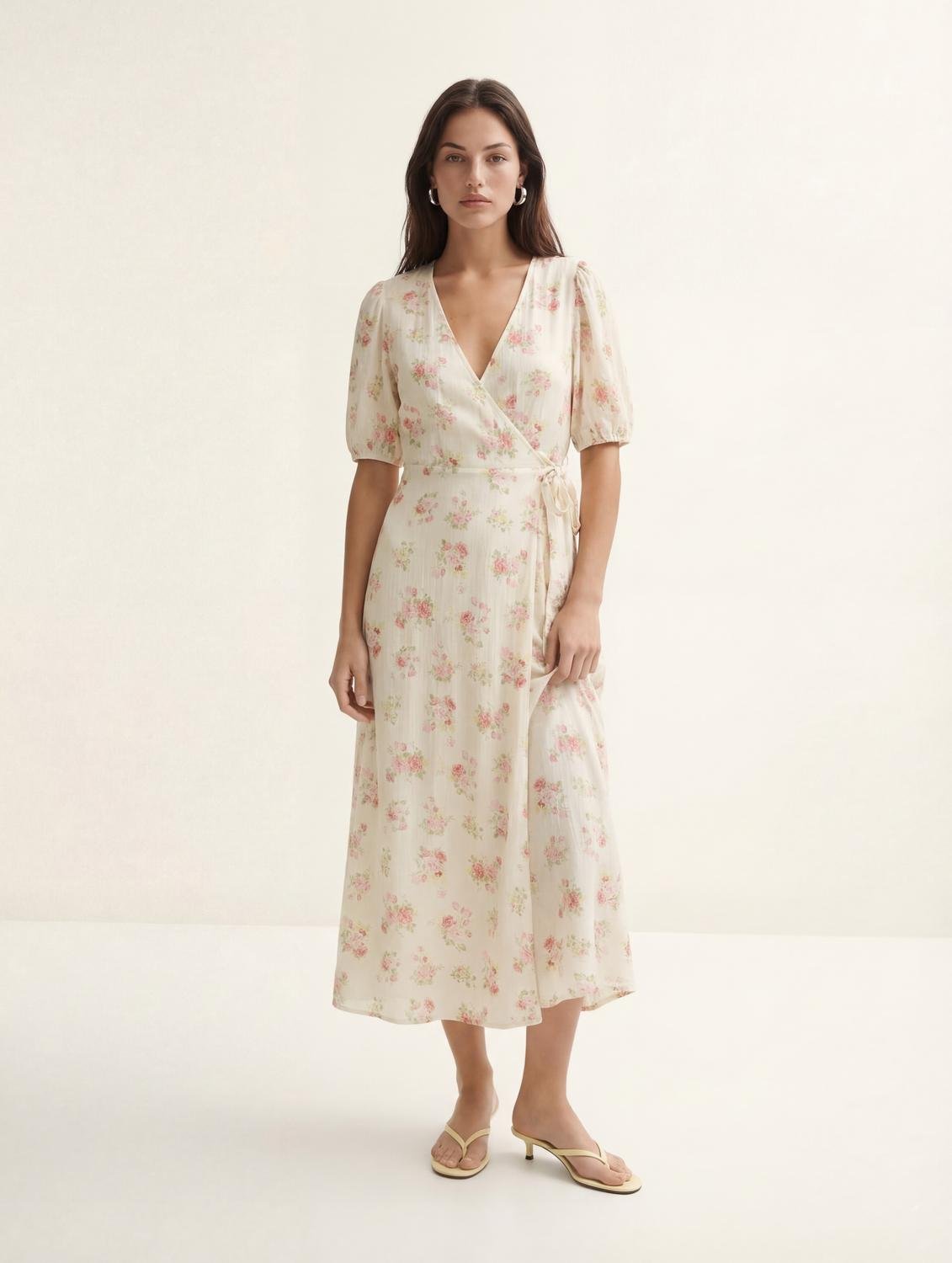 VMBELLA Midi Dress - Birch - VERO MODA & VILA Bergvik