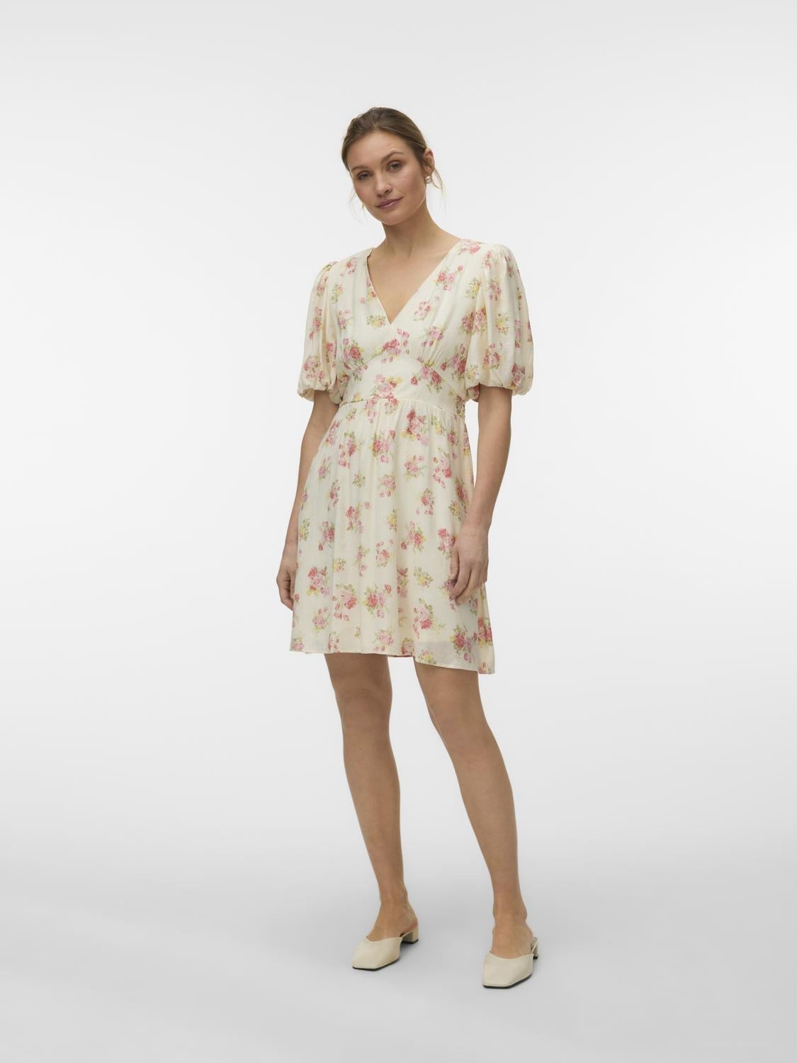 VMBELLA Short Dress - Birch - VERO MODA & VILA Bergvik