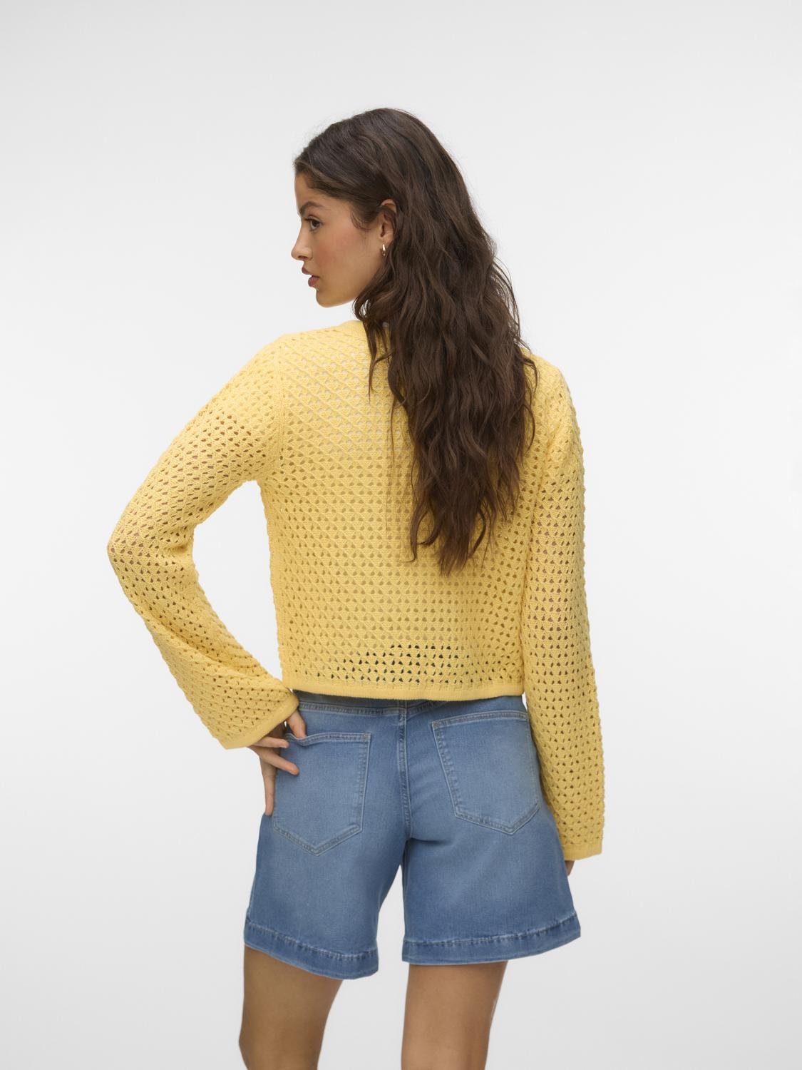 VMBELLE Knitted Cardigan - Golden Haze - VERO MODA & VILA Bergvik